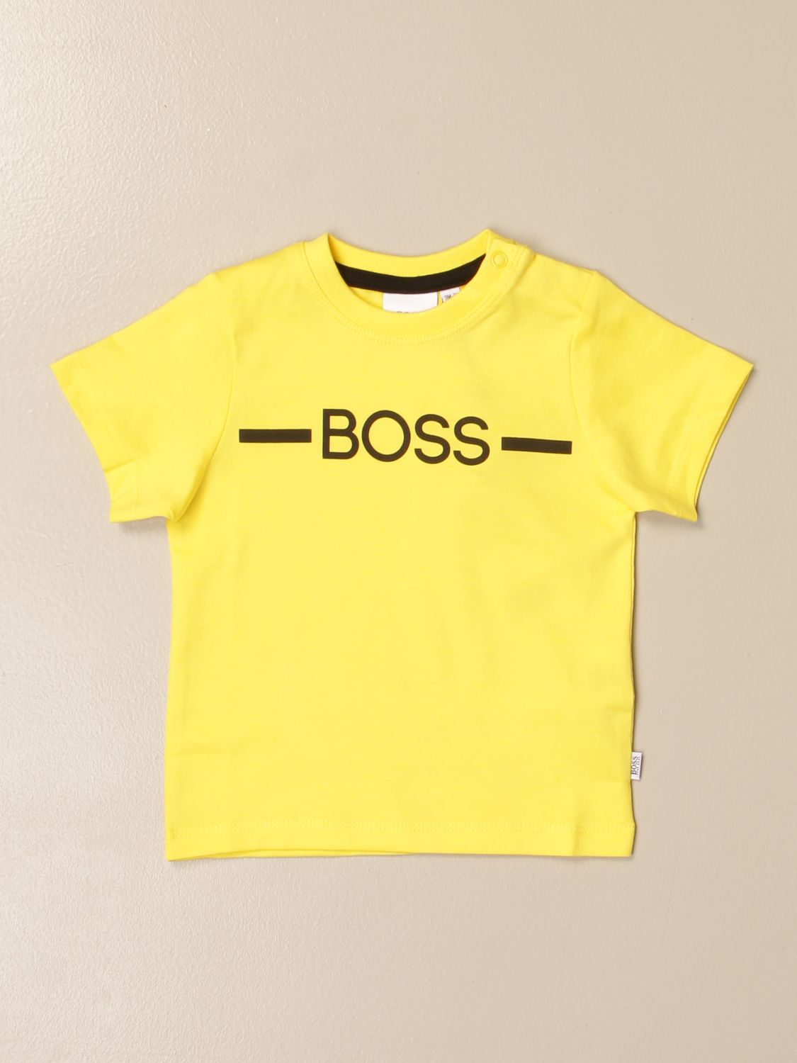 hugo boss yellow shirt