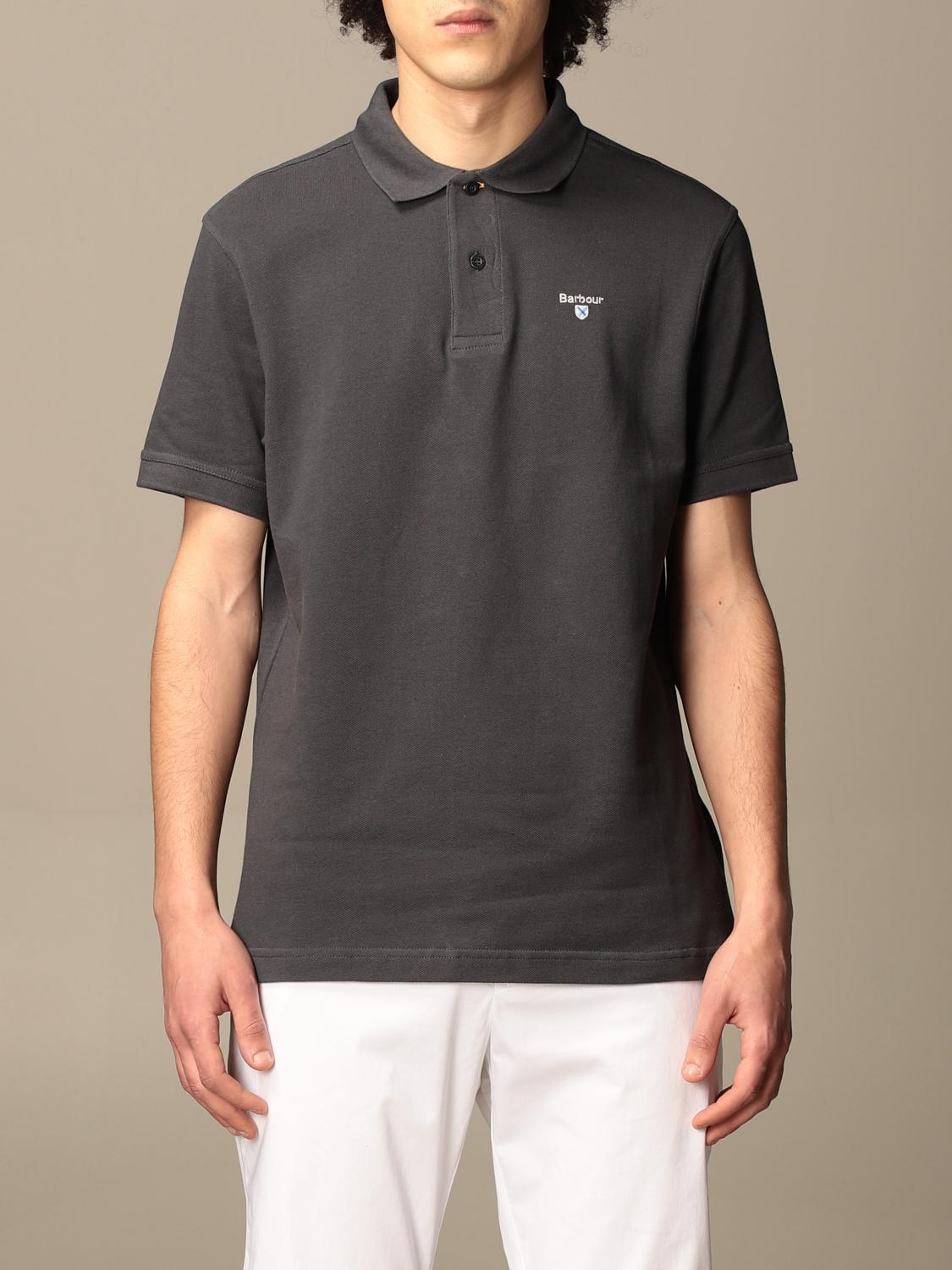 navy barbour polo shirt