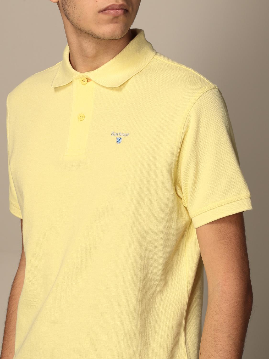 lemon yellow polo t shirt