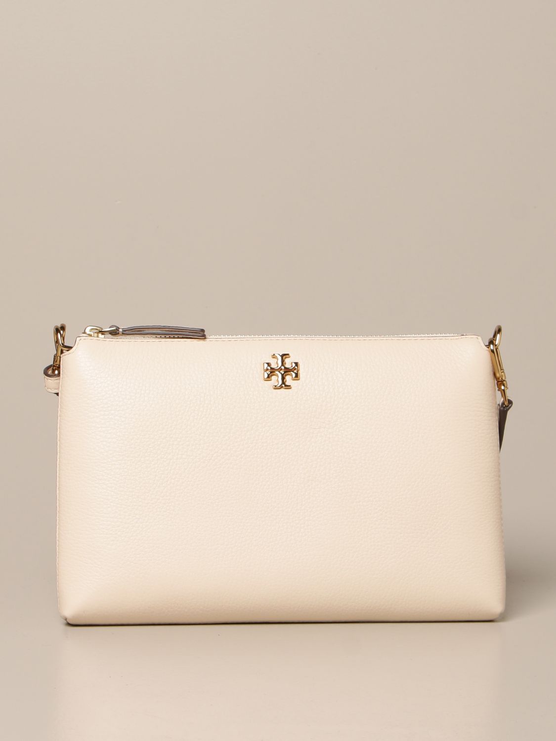 TORY BURCH: Kira Pebbled crossbody bag in textured leather - Beige | Tory  Burch crossbody bags 61385 online on 