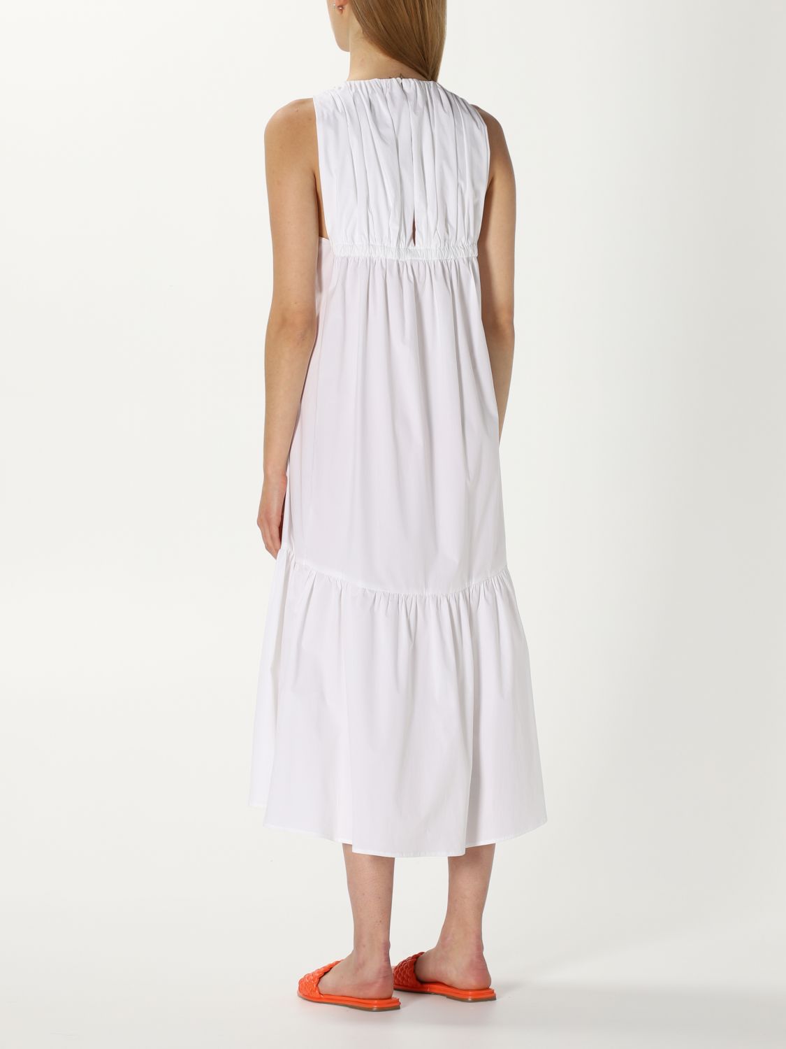 PESERICO: dress for woman - White | Peserico dress S02810 06775 online ...
