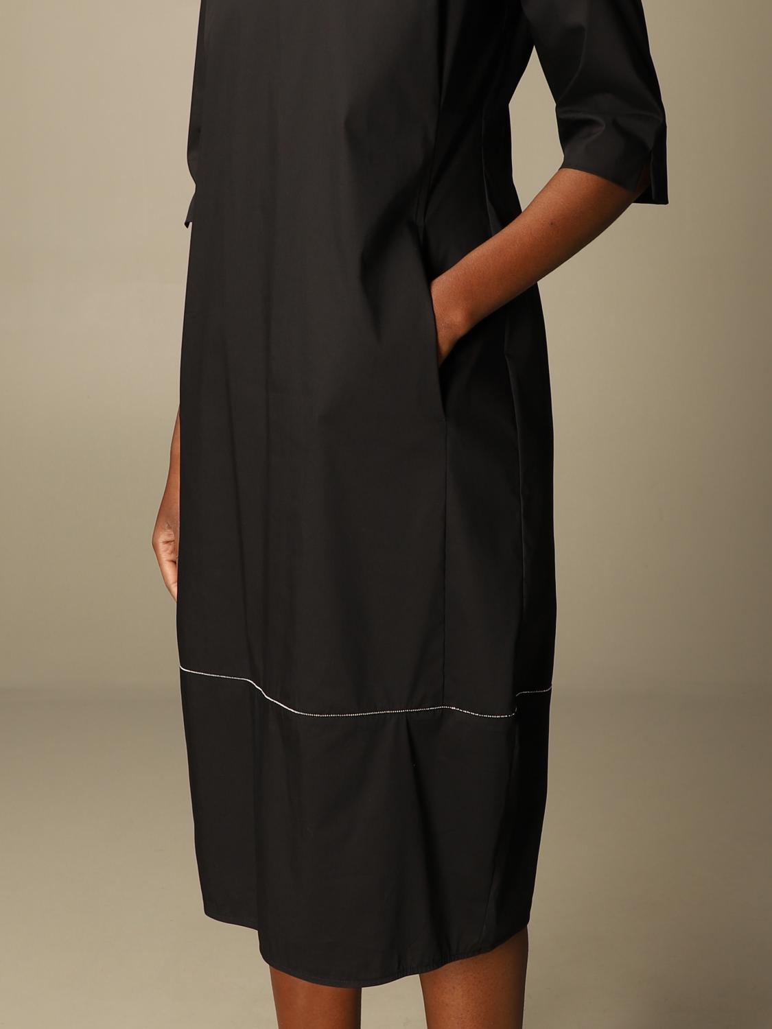 black sack dress