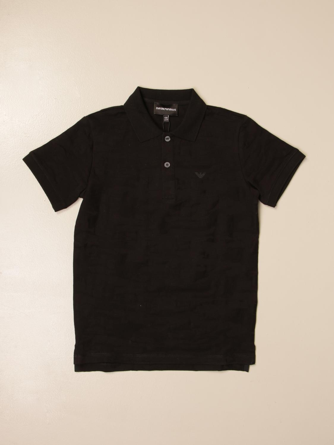 kids black polo shirt