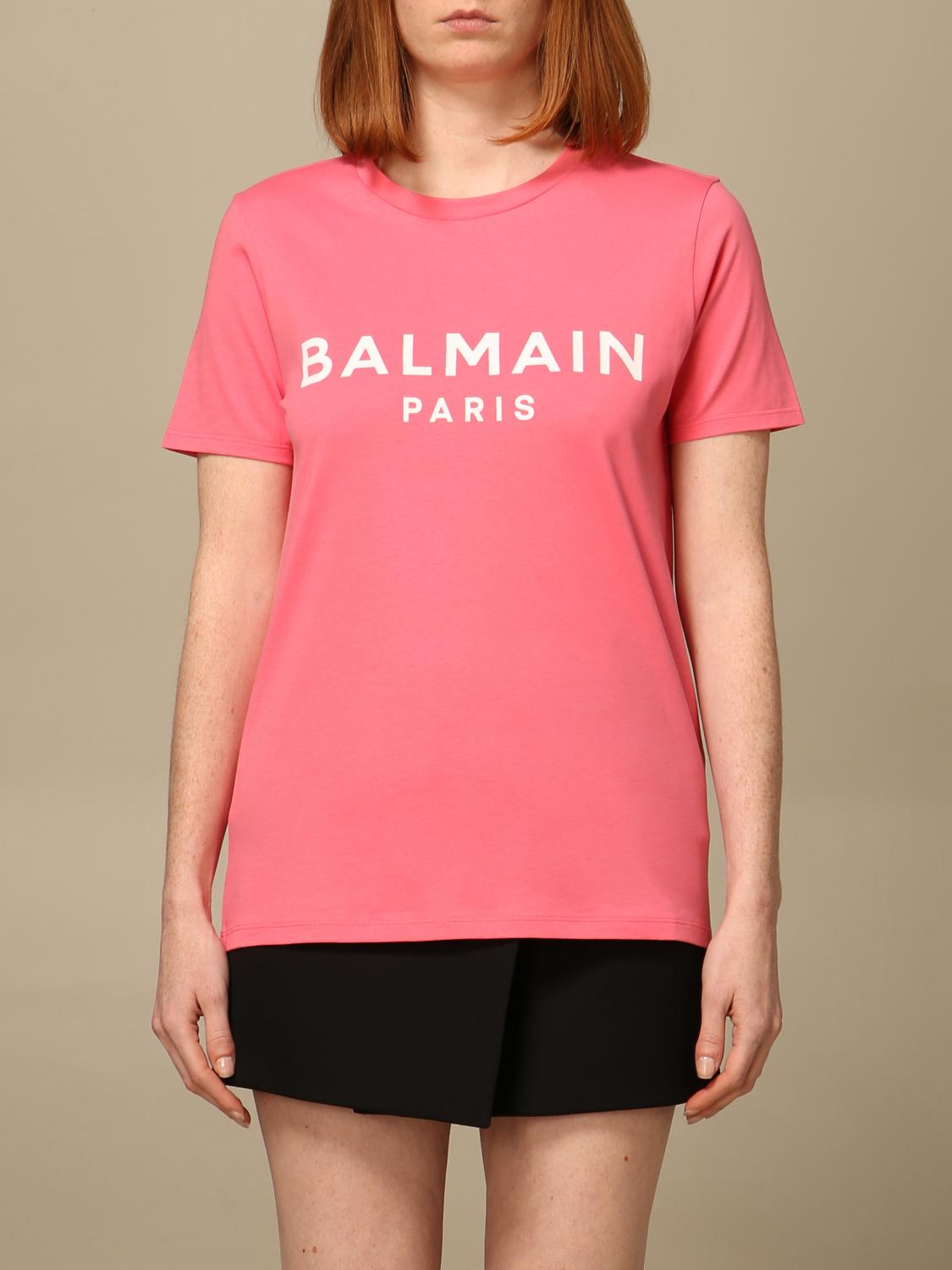 pink balmain shirt