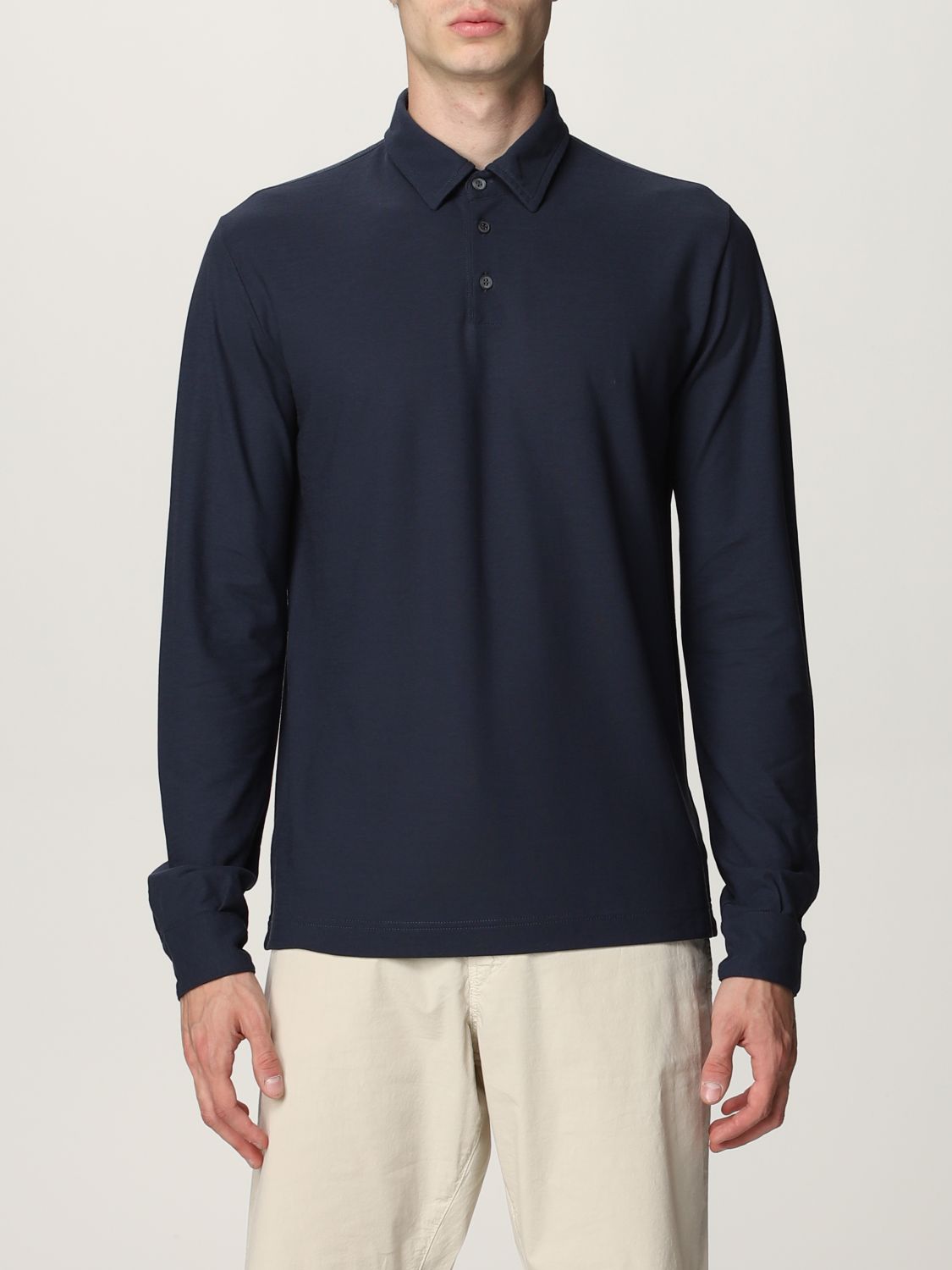 Zanone Outlet: polo shirt for man - Blue | Zanone polo shirt 811819 ...