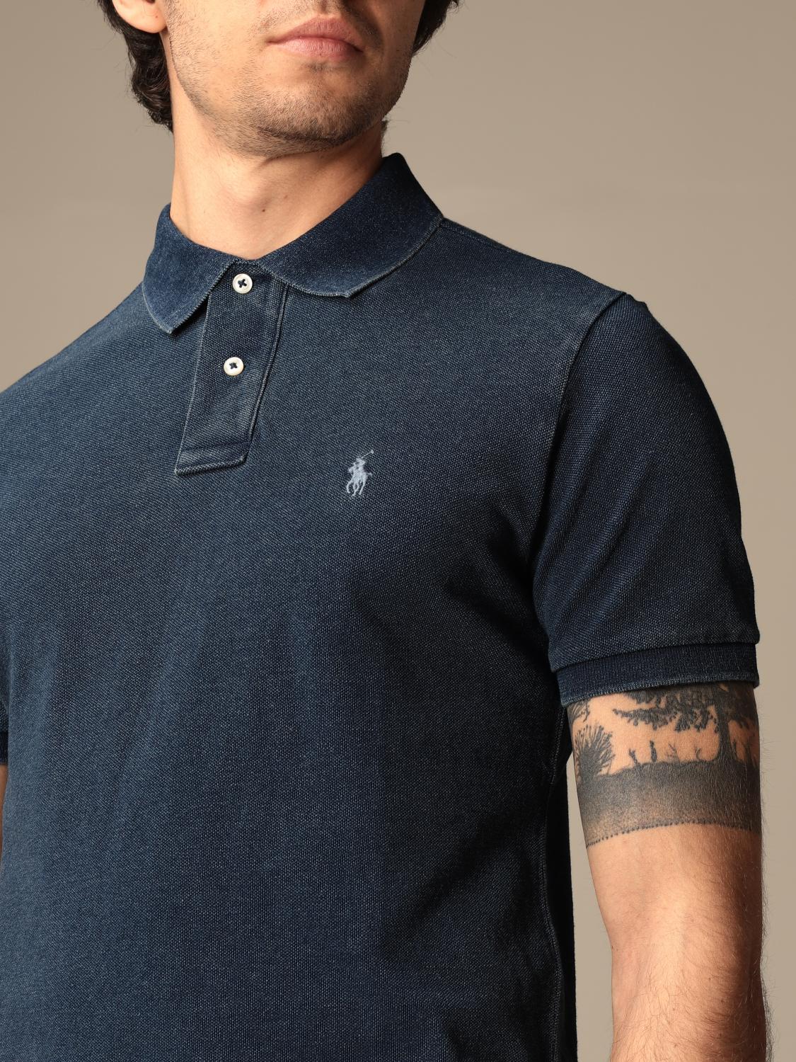 ralph lauren indigo polo shirt