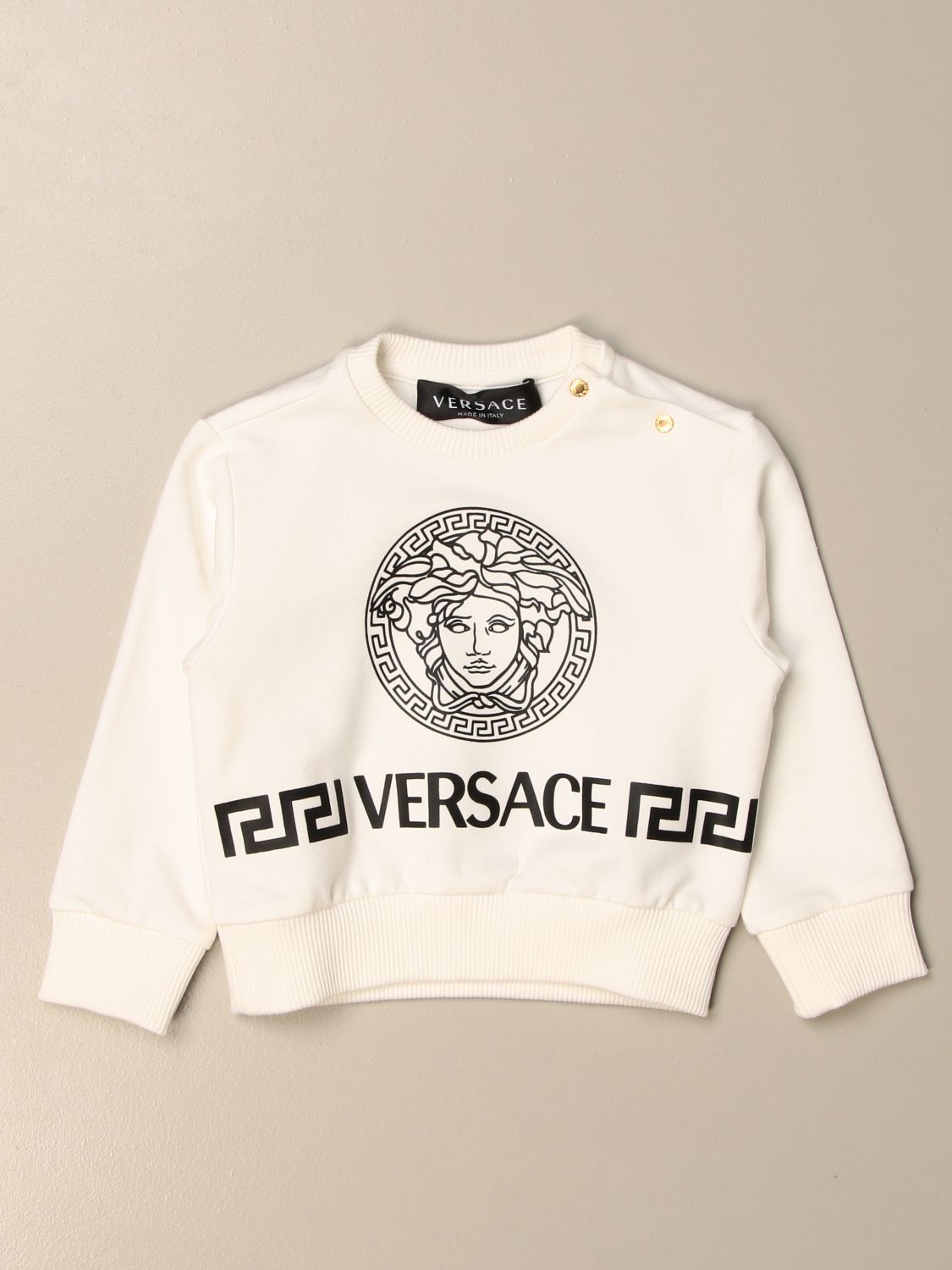 white versace sweater