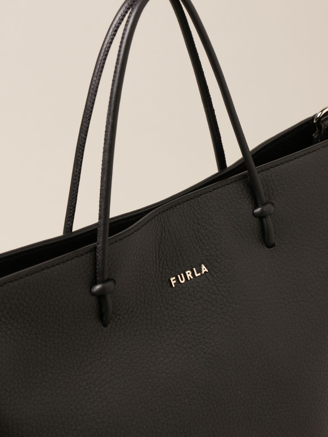 Furla Women's Paradise Leather Tote - Ocean in Black