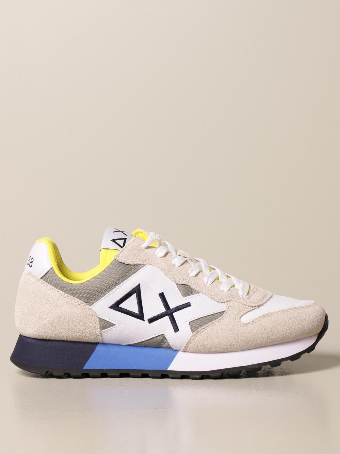 SUN68 Herren Sneakers Low - Leichte Sportschuhe Aus Polyester