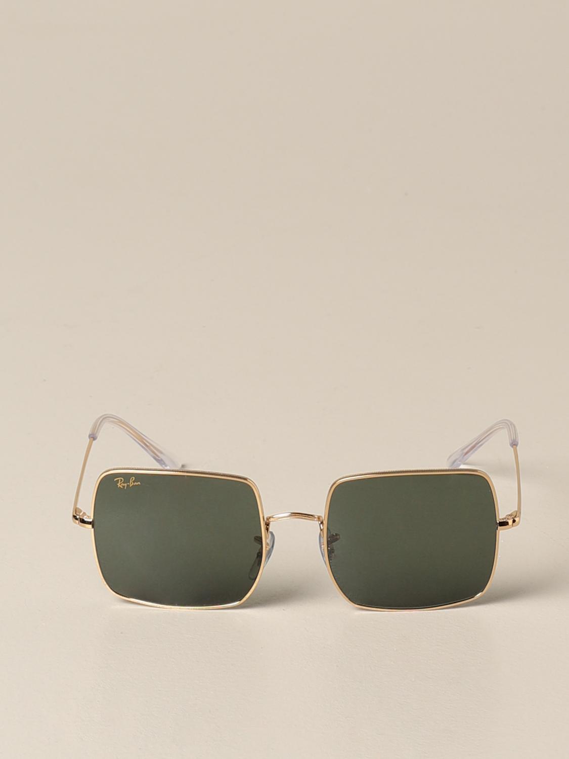 RAY-BAN: Occhiali da sole in metallo - Verde | Occhiali Ray-Ban RB 1971  SQUARE GIGLIO.COM