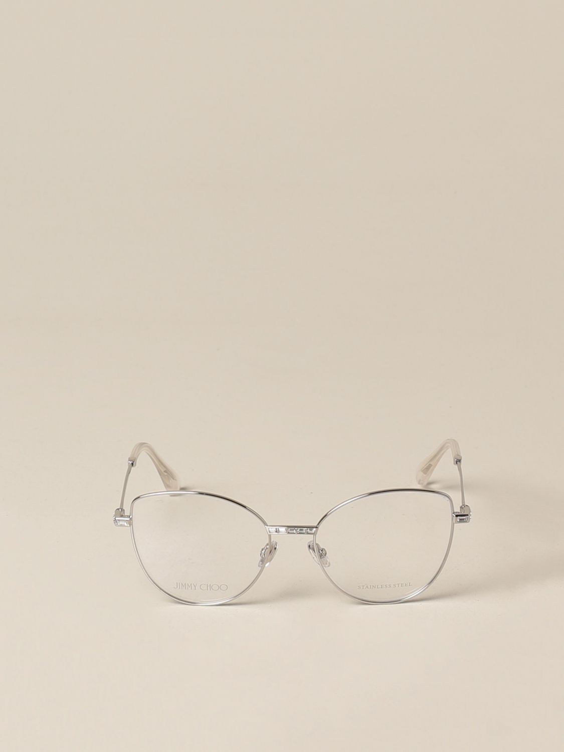 Glasses Jimmy Choo: Jimmy Choo eyeglasses in acetate and metal silver 2