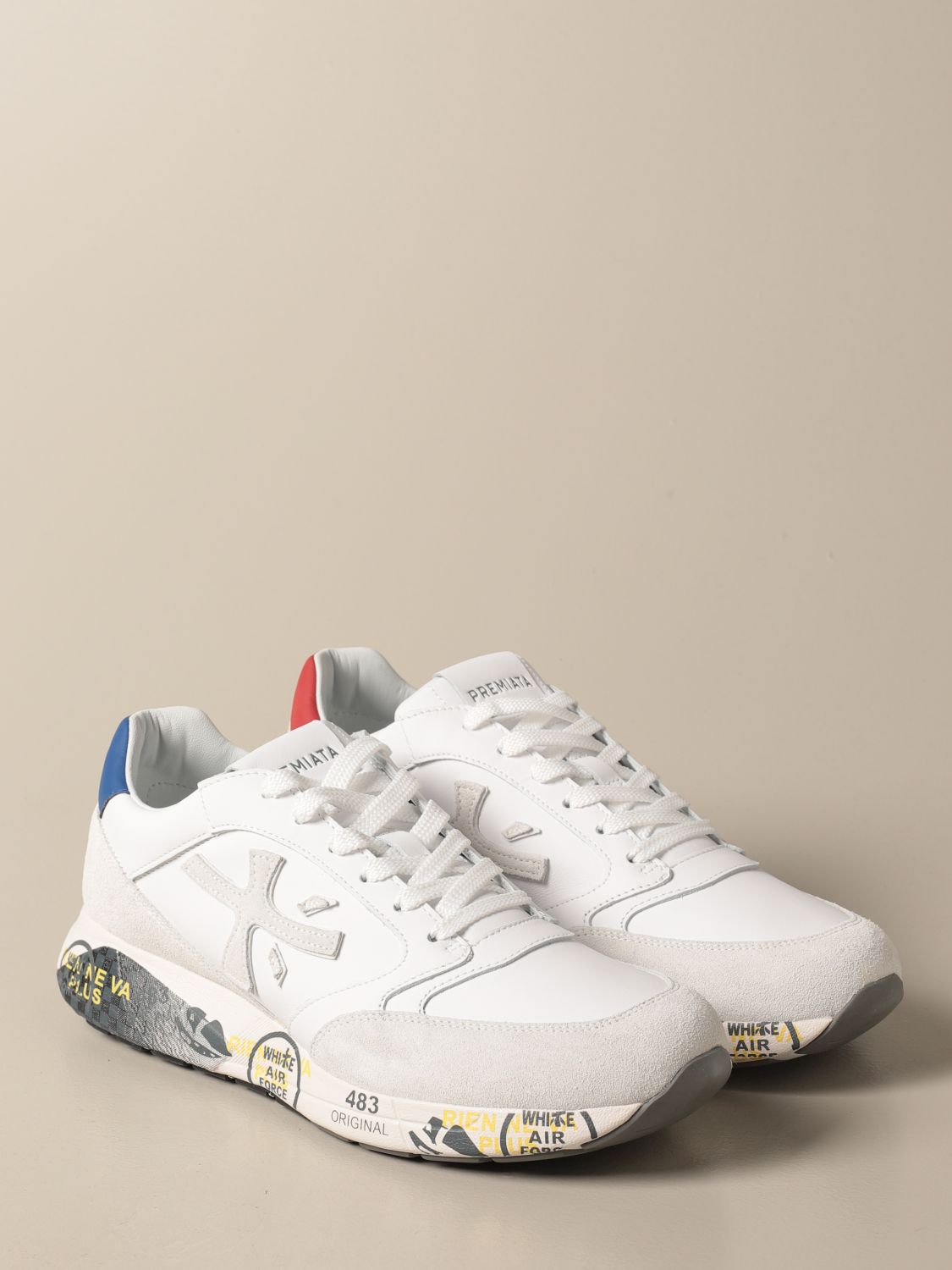 Sky Premiata sneakers in suede and leather