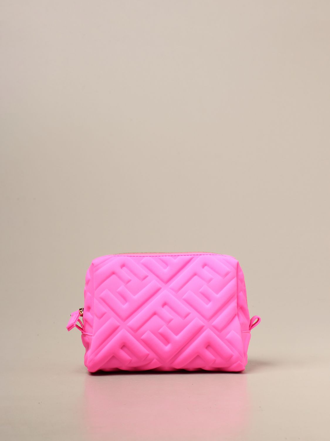 Fendi Mini Pink Lycra FF Embossed Baguette - Ann's Fabulous Closeouts
