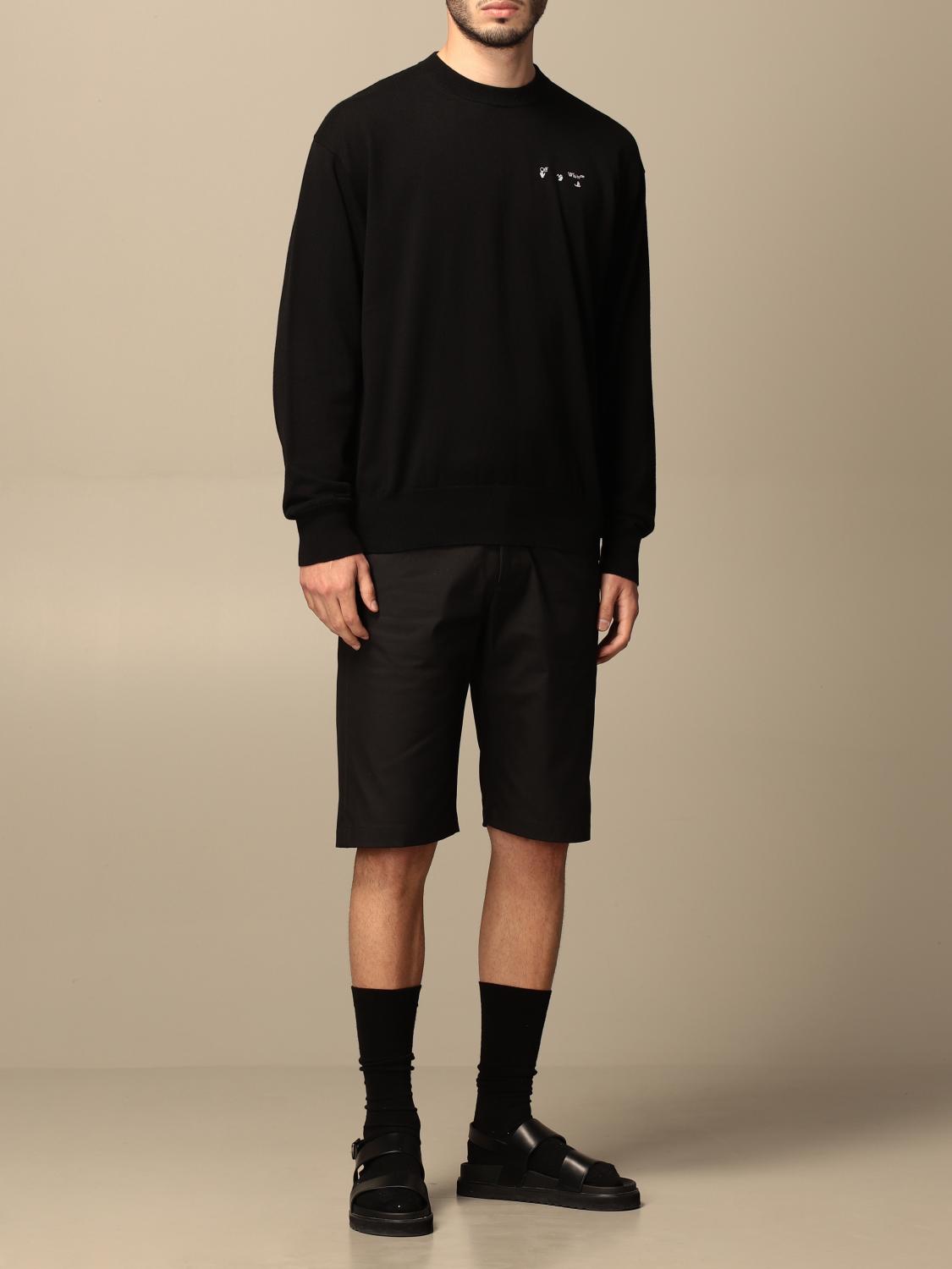 OFFWHITE Off White crewneck sweater with logo Black OffWhite