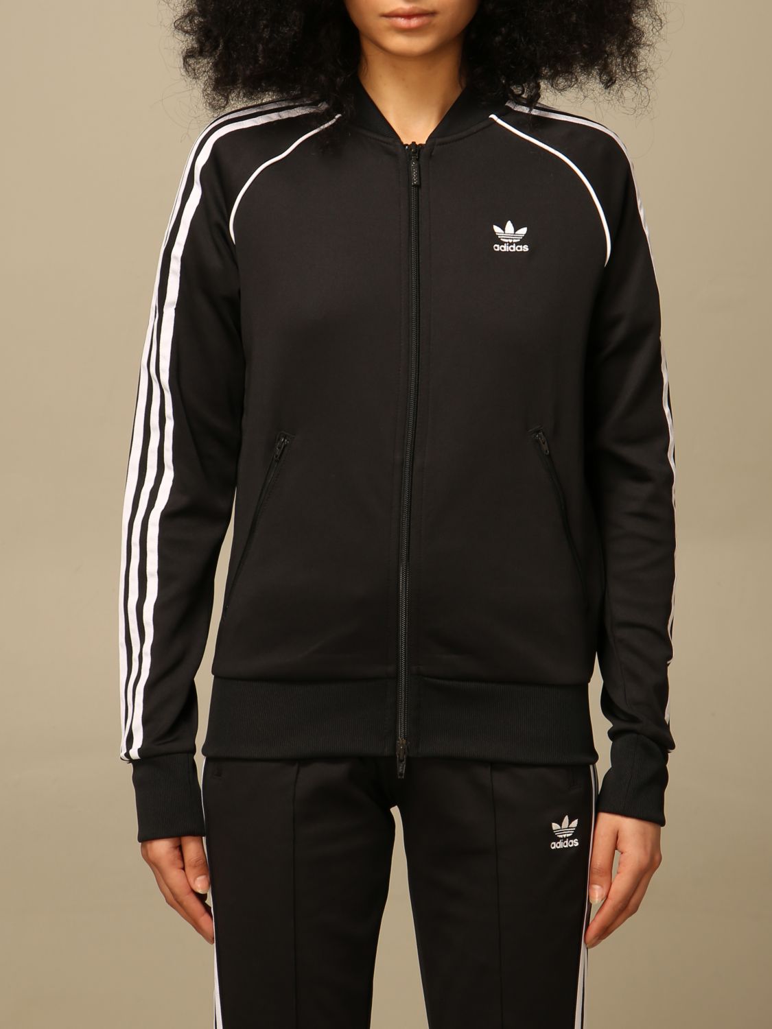 Descompostura Gastos Egipto ADIDAS ORIGINALS: sweatshirt with logo - Black | Adidas Originals jacket  GD2374 online on GIGLIO.COM