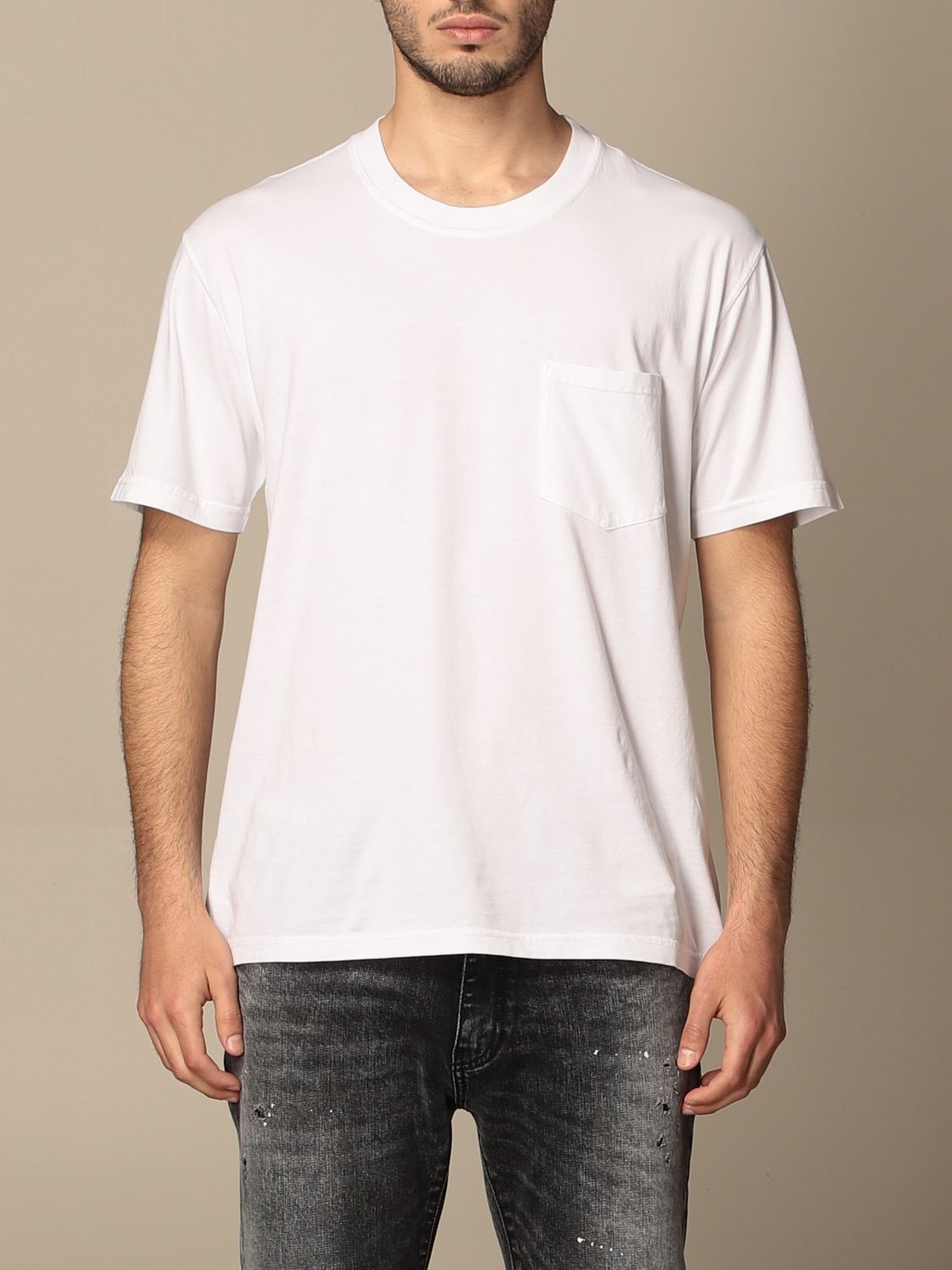 T-shirt Mauro Grifoni: Mauro Grifoni basic T-shirt with patch pocket white 1