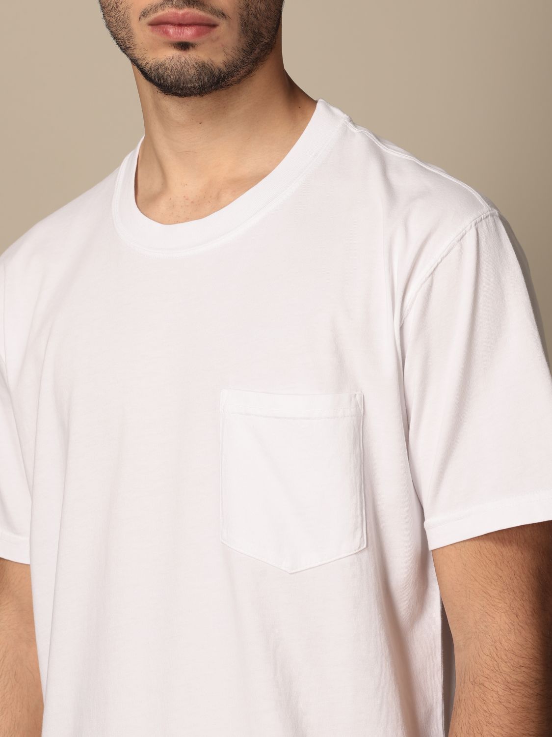 T-shirt Mauro Grifoni: Mauro Grifoni basic T-shirt with patch pocket white 3
