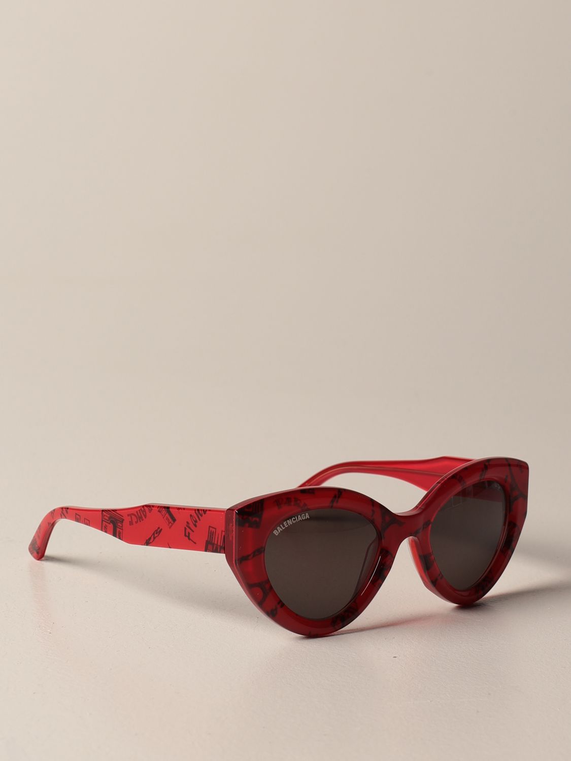 Солнцезащитные очки Balenciaga: Солнцезащитные очки Женское Balenciaga красный 1
