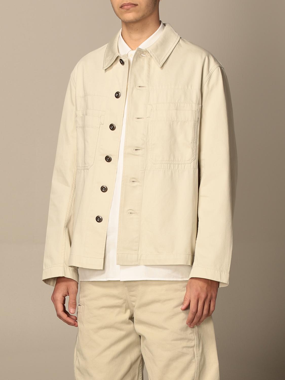 Lemaire: Basic Single-breasted Jacket - Ivory 