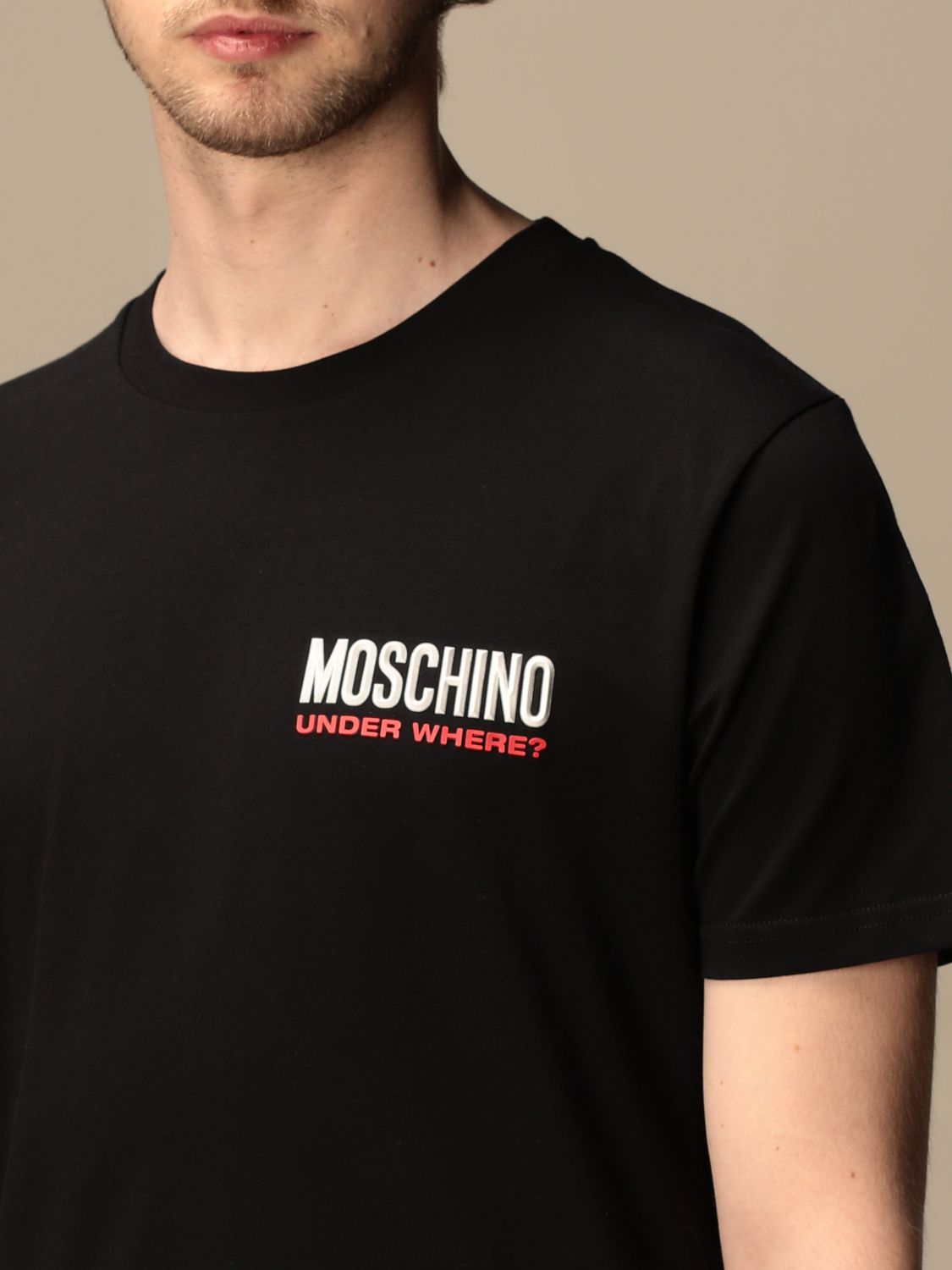 T-Shirt Moschino Underwear: T-shirt herren Moschino Underwear schwarz 3
