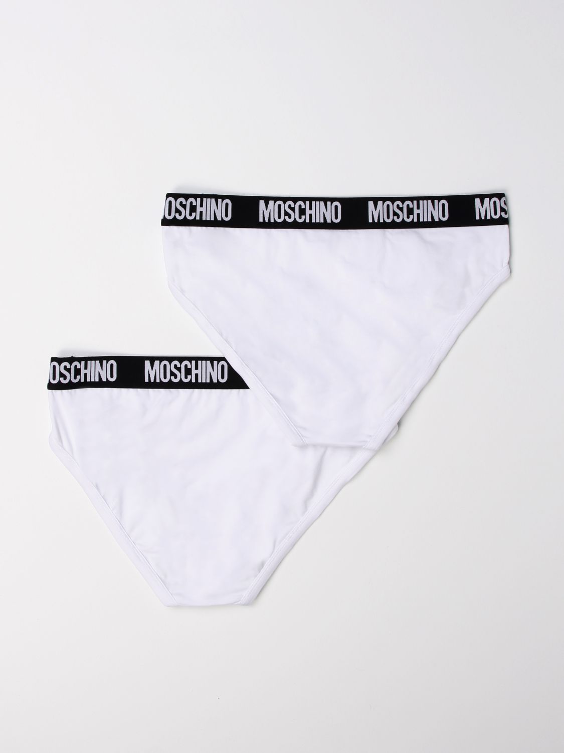 Intimo Moschino Underwear: Set 2 paia di slip Moschino Underwear con logo bianco 2