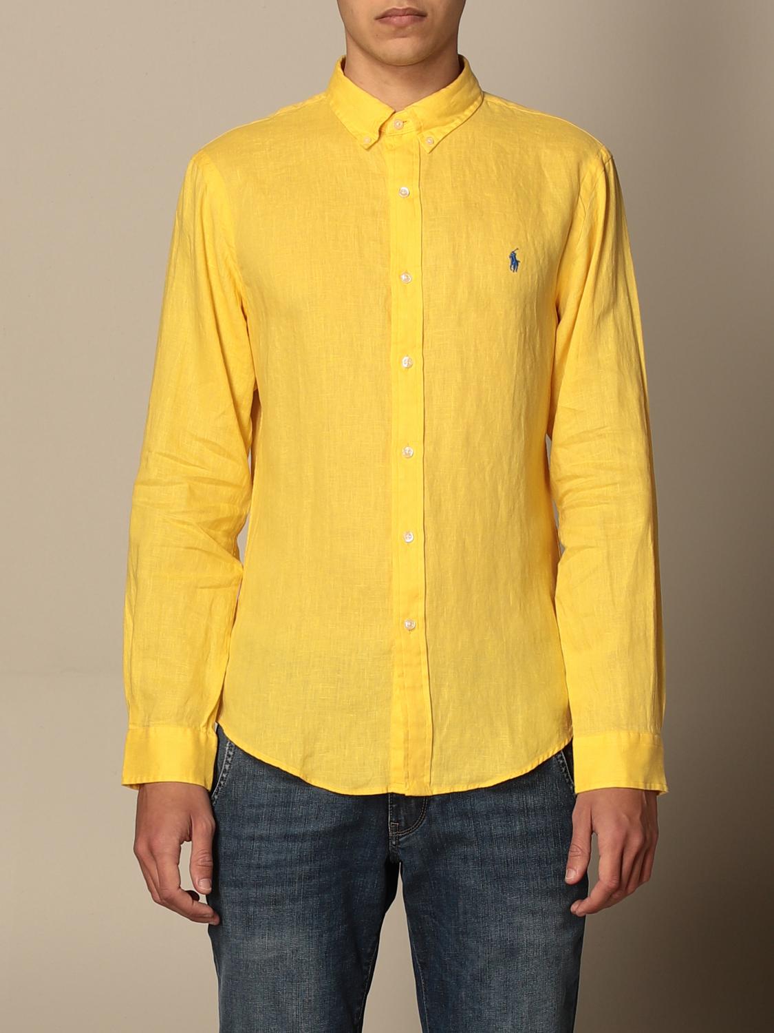 Camisa lino polo online ralph lauren