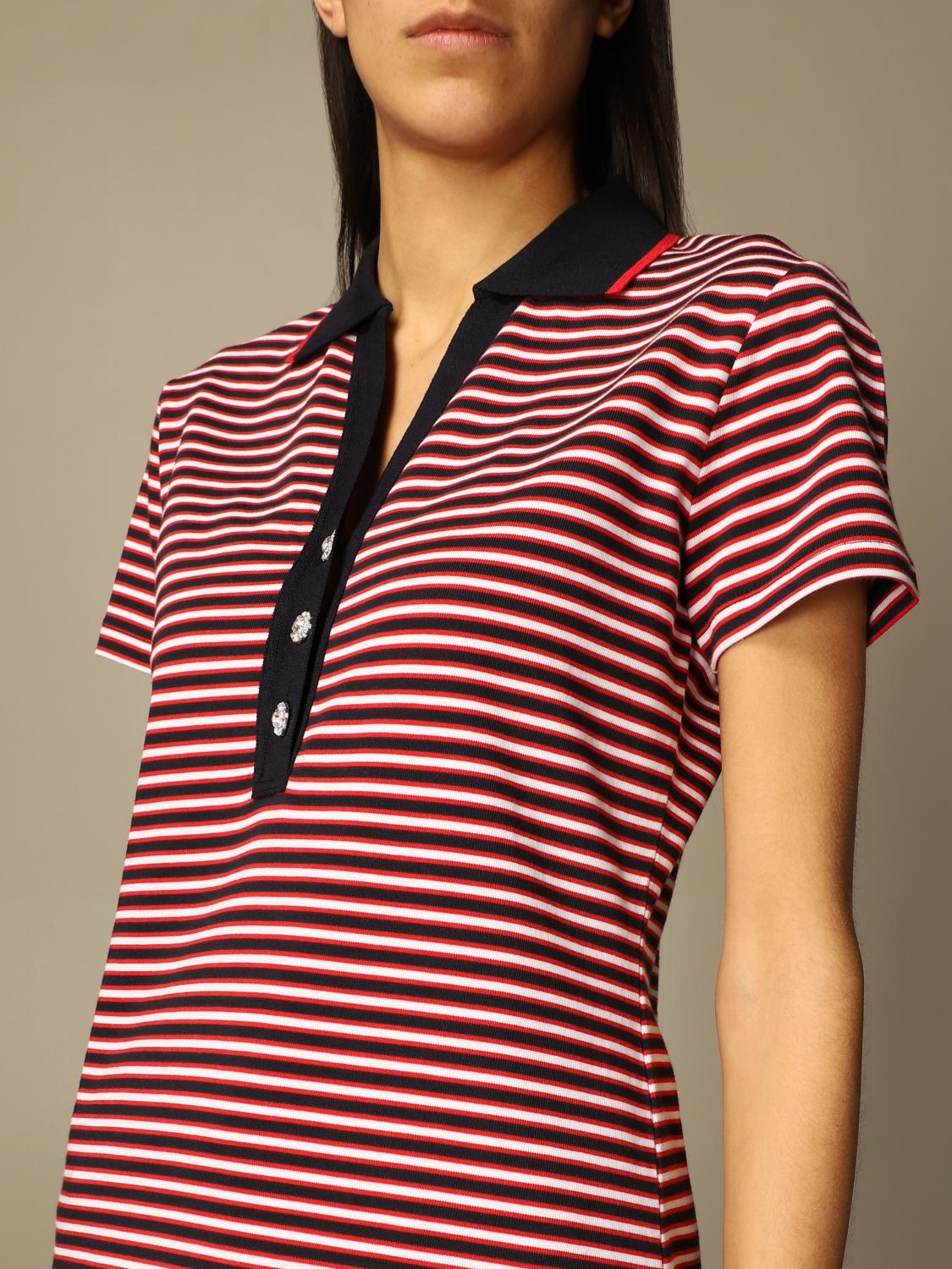 striped polo t shirt women's