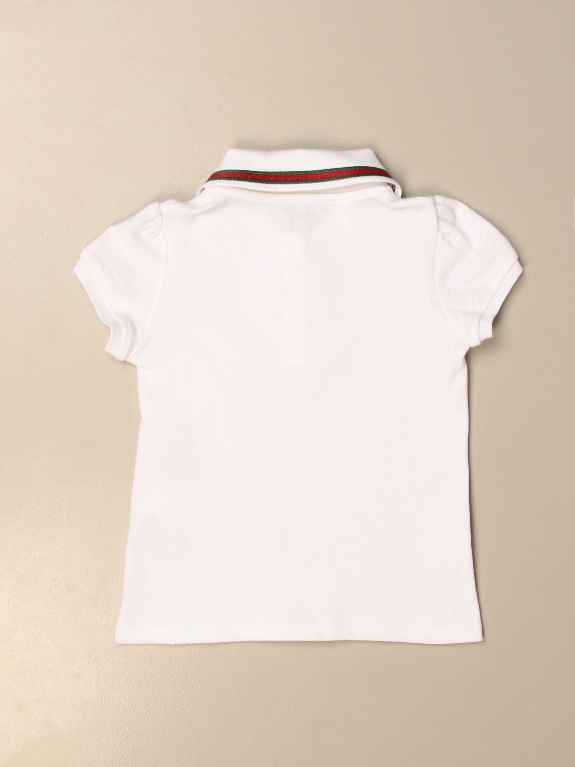 Polo Shirt Gucci: Gucci cotton polo shirt with Web band white 2