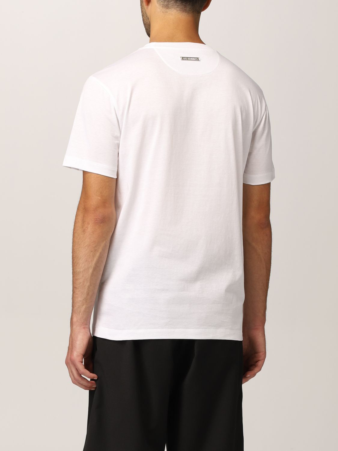 T-shirt Les Hommes: Les Hommes cotton T-shirt with floral print white 3