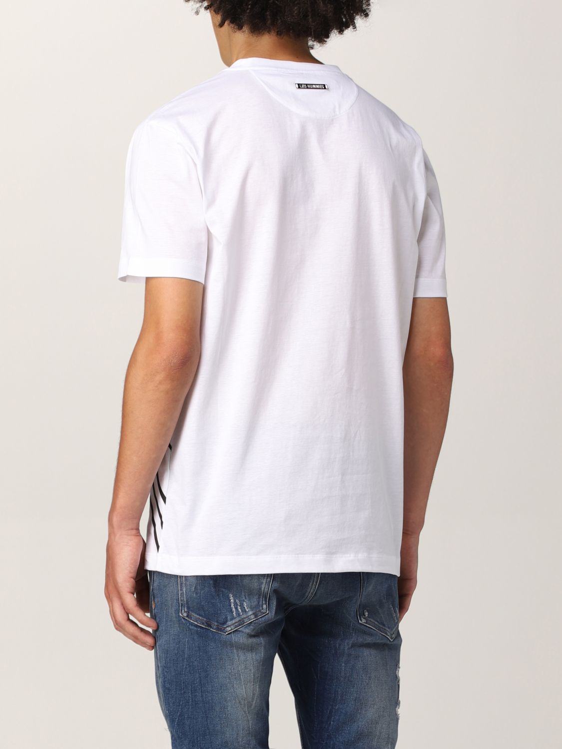 T-shirt Les Hommes: Les Hommes cotton T-shirt with print white 3