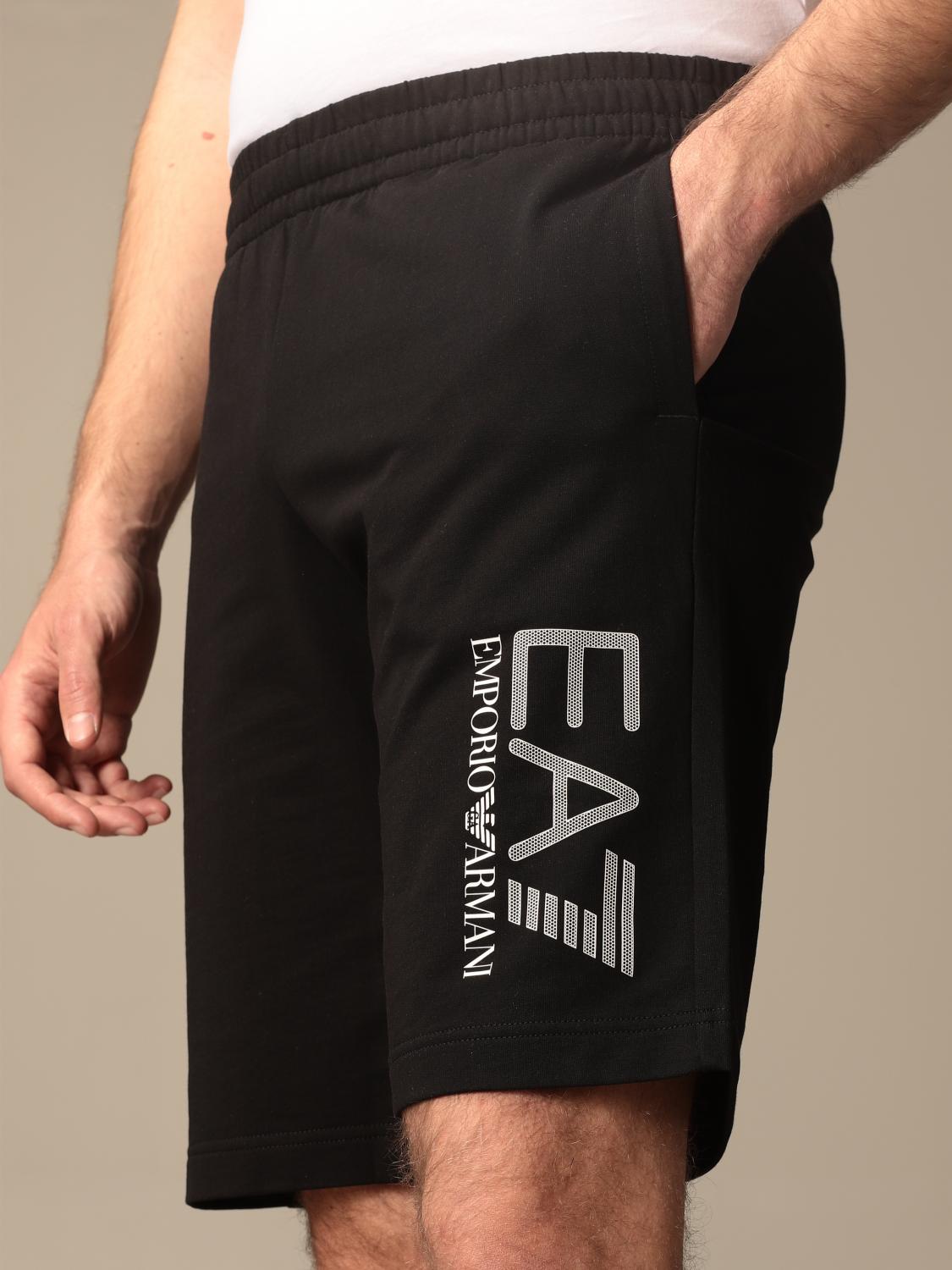 black jogging shorts