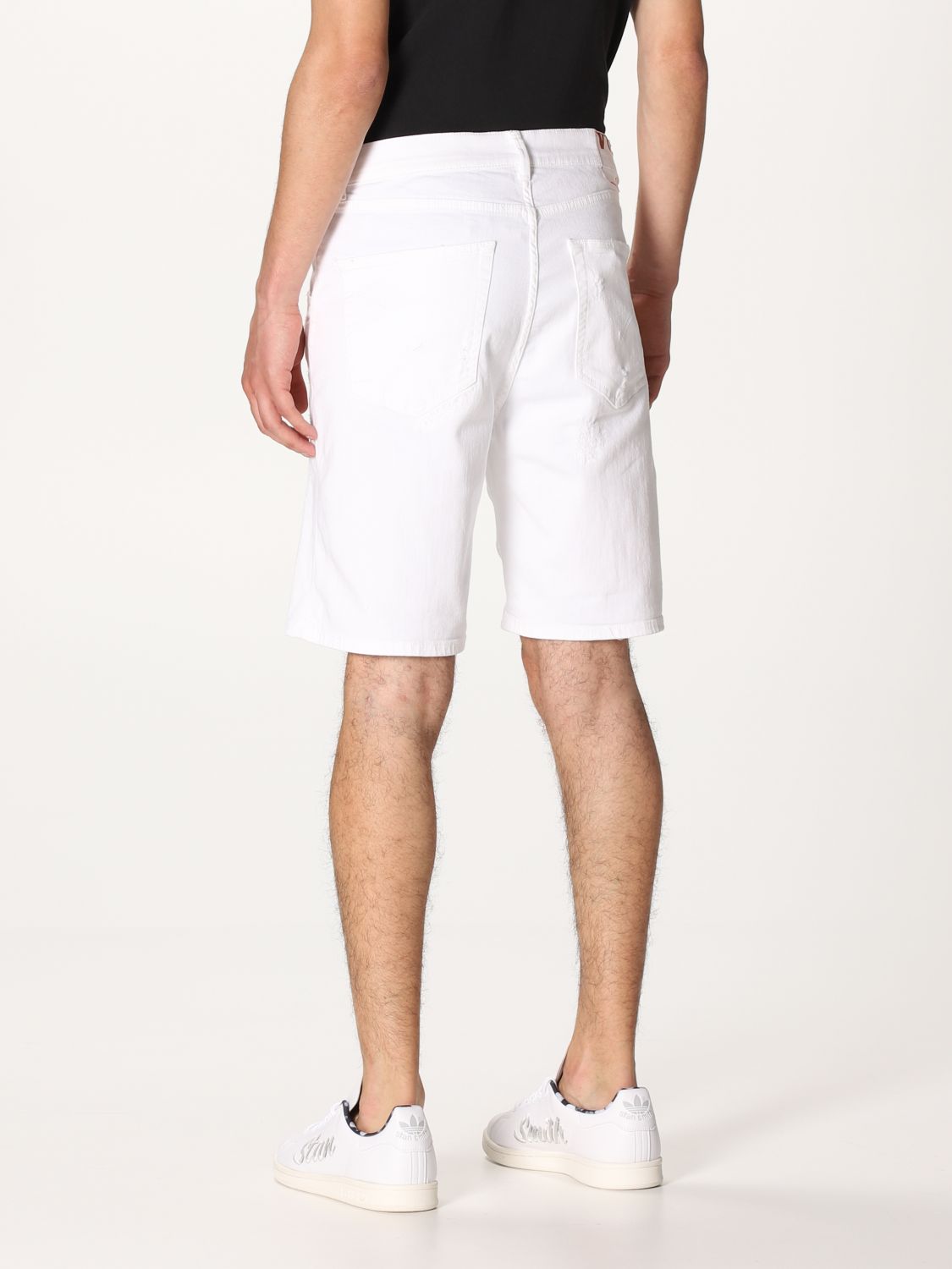 Pantalones cortos Dondup: Pantalones cortos hombre Dondup blanco 1 2