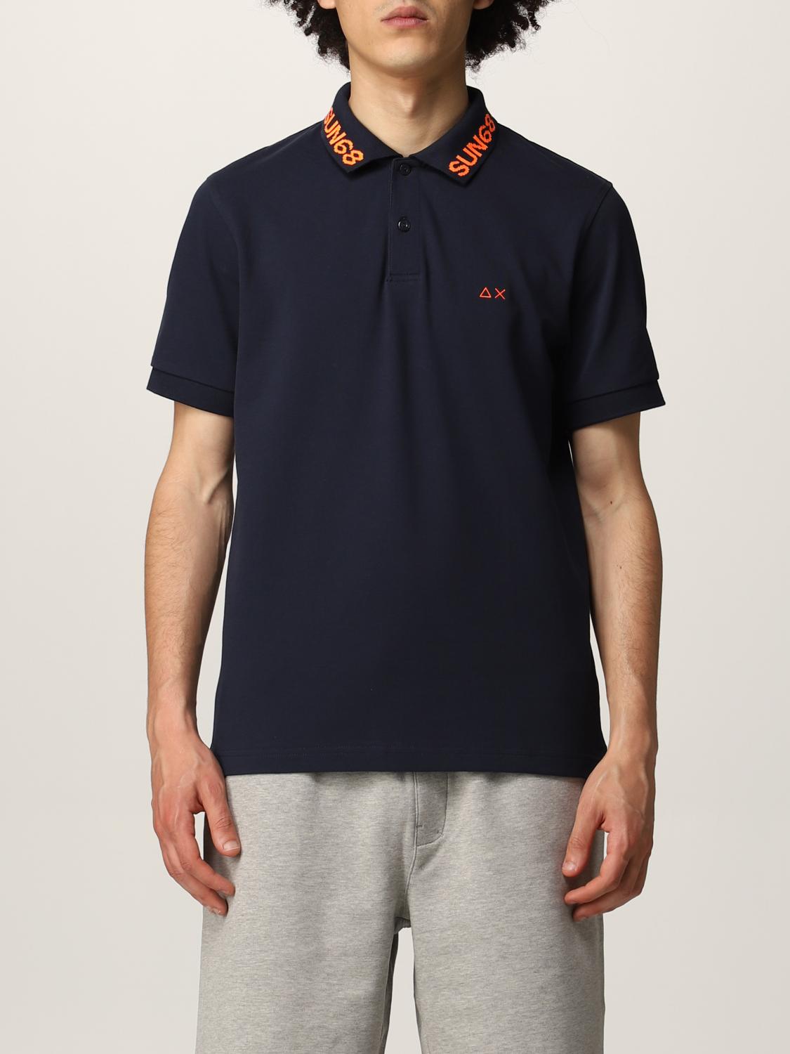 Sun 68 Outlet ポロシャツ メンズ ネイビー ポロシャツ Sun 68 A Giglio Com Sun 68 Outlet ポロシャツ メンズ ネイビー ポロシャツ Sun 68 A Giglio Com