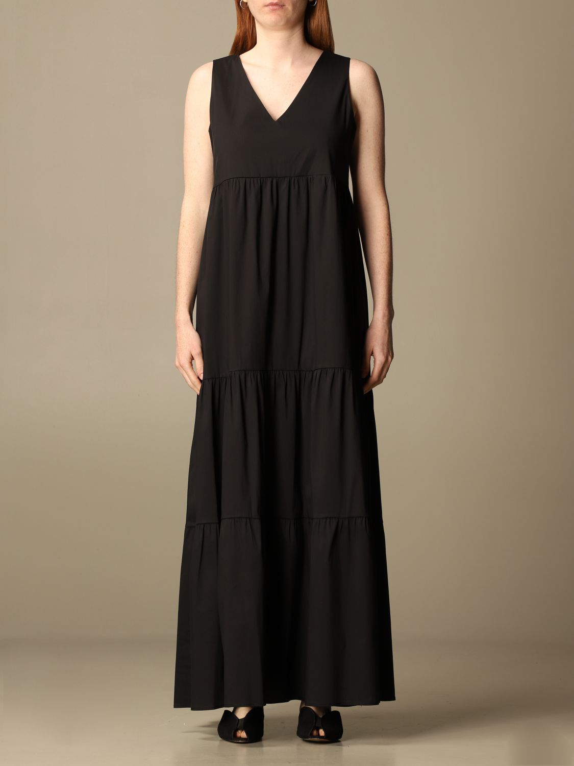 KAOS: dress for woman - Black | Kaos dress NPJTZ020 online on GIGLIO.COM