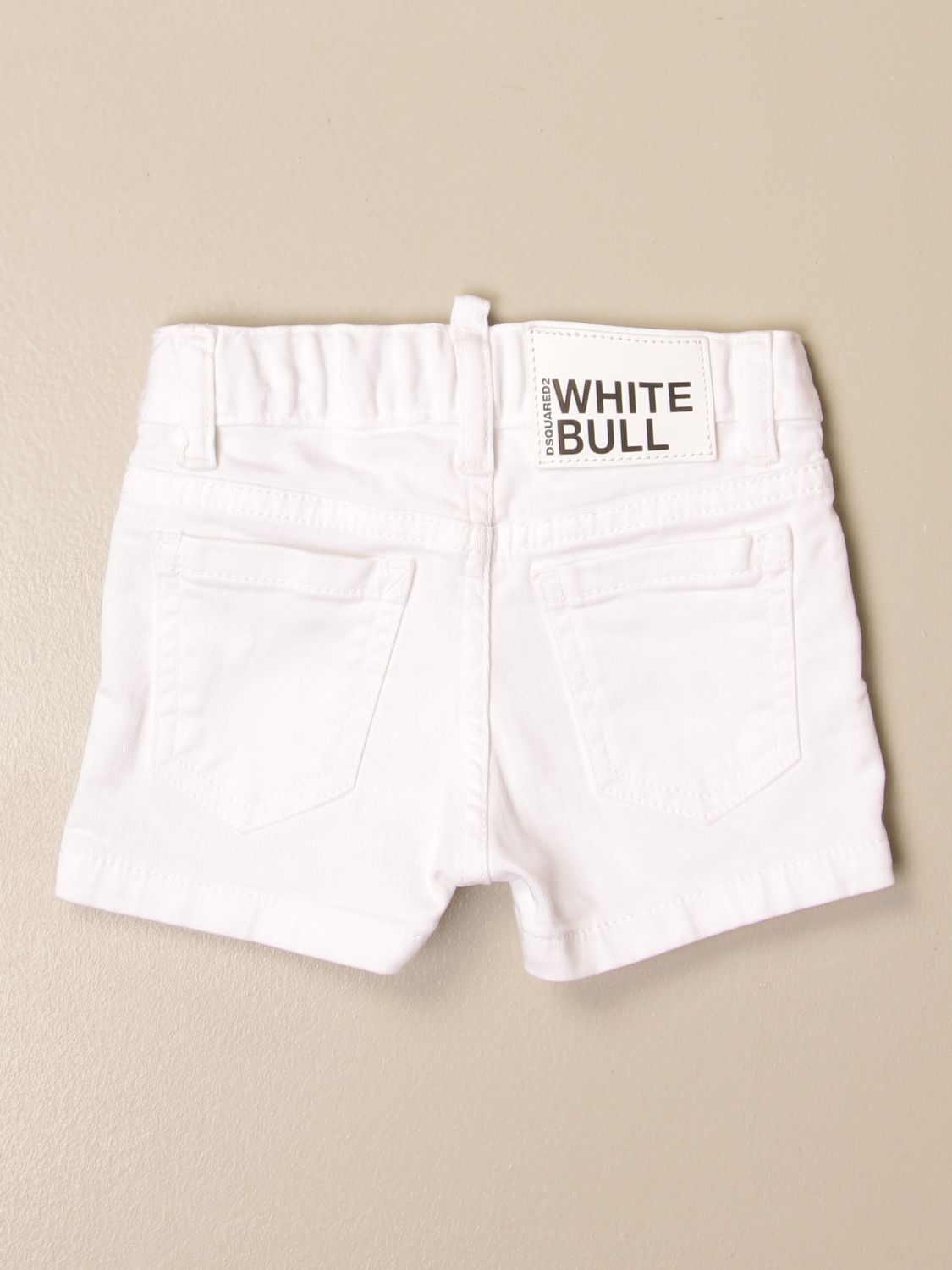 Pantalones cortos Dsquared2 Junior: Pantalones cortos Dsquared2 Junior para bebé blanco 2