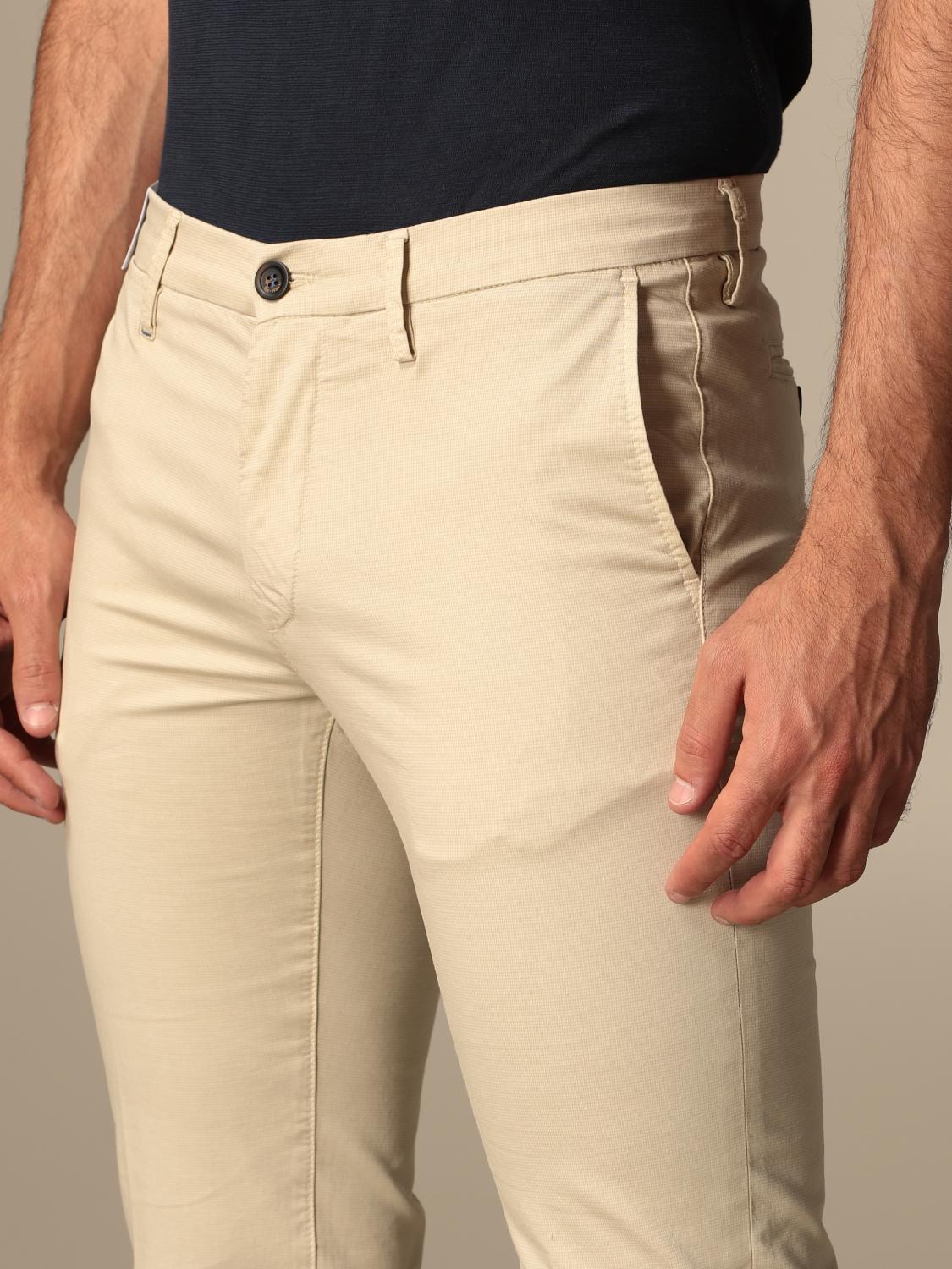 RE-HASH: Pantalone slim fit - Beige | Pantalone Re-Hash P249 7723 GIGLIO.COM