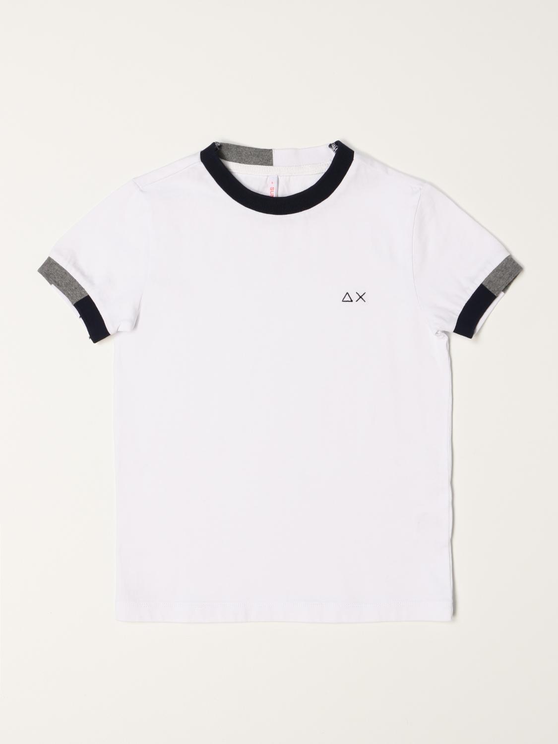 SUN 68 Tshirt with contrasting details White TShirt Sun 68