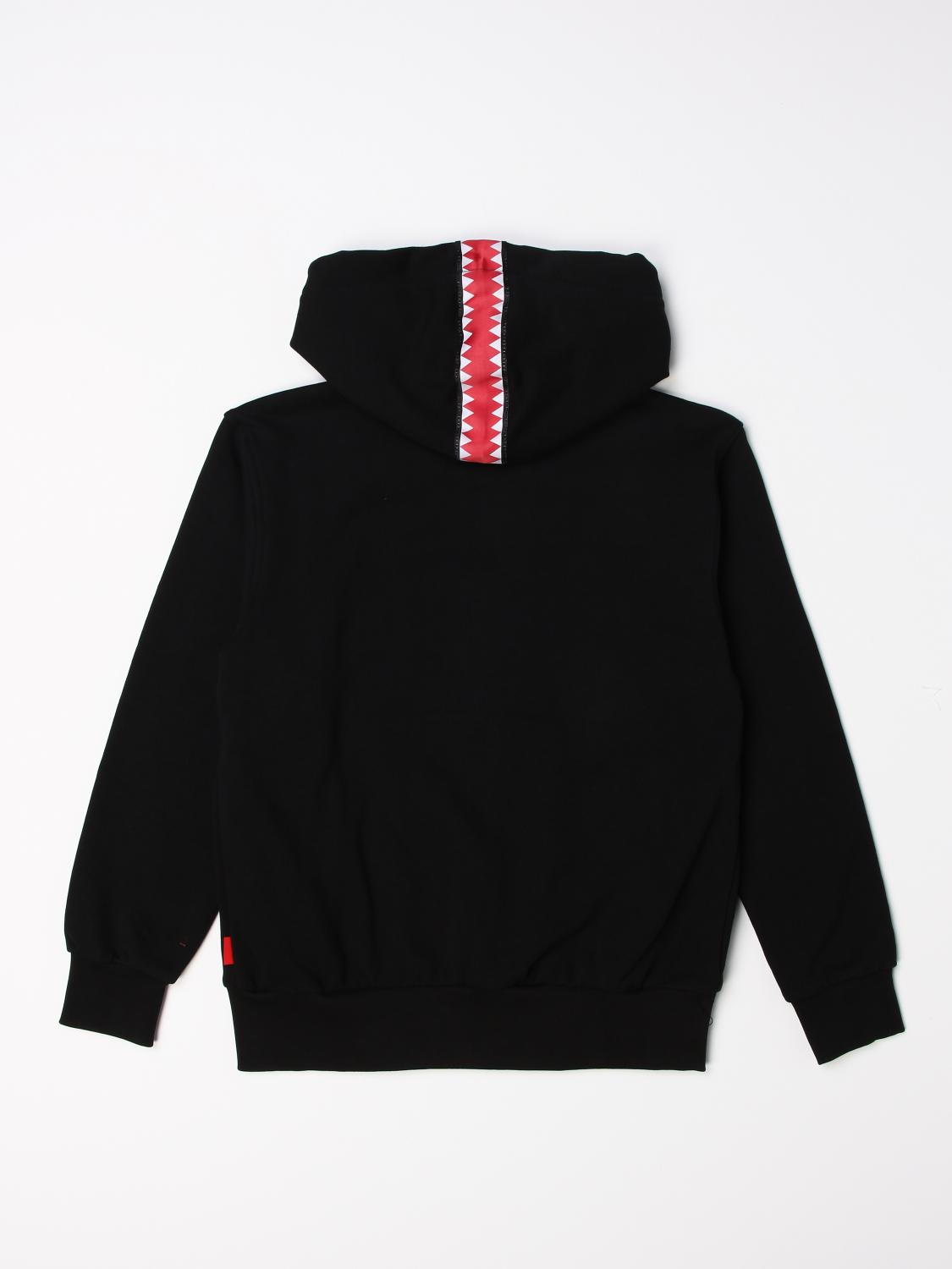 SPRAYGROUND hoodie with shark print Black Sweater Sprayground