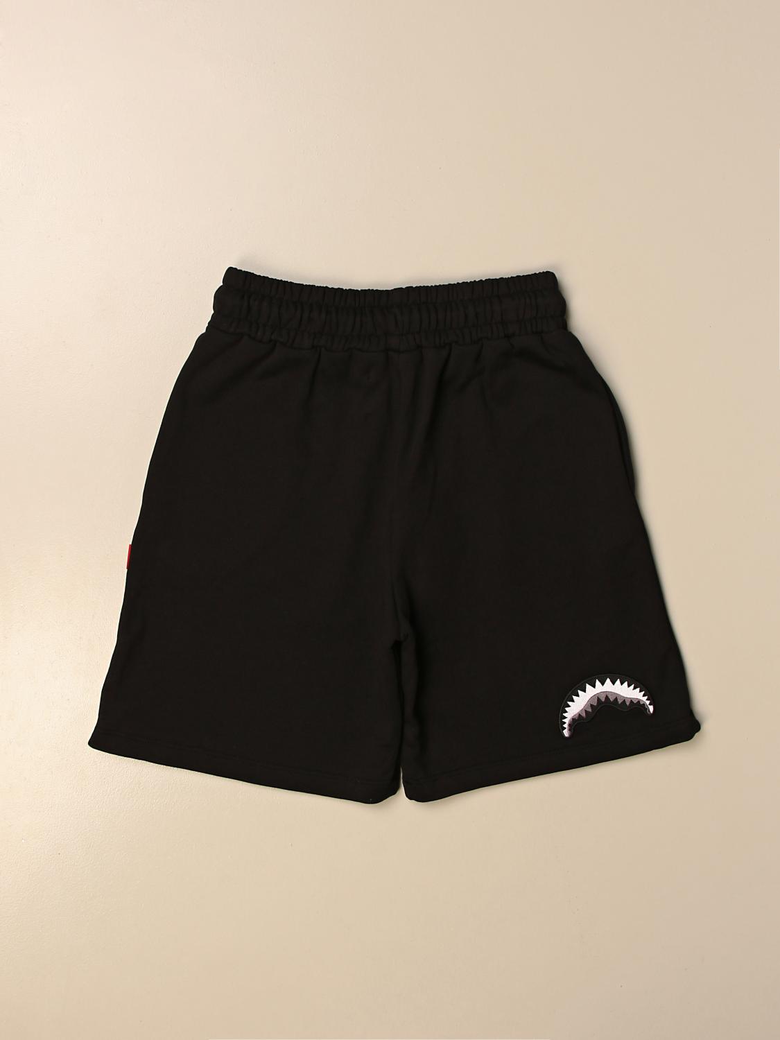 SPRAYGROUND: Shorts kids - Black | Shorts Sprayground 21PESPY189 GIGLIO.COM