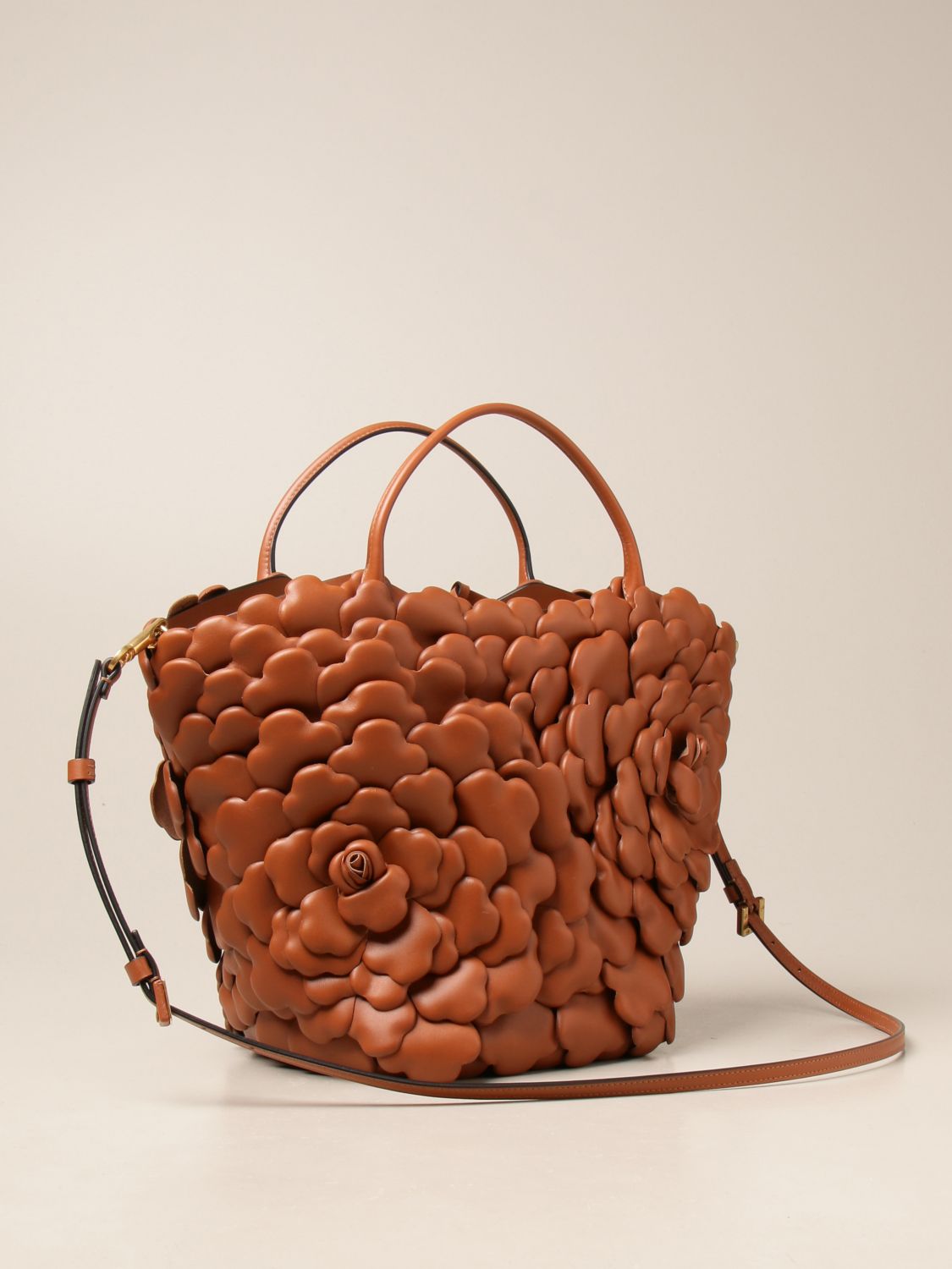 Small Valentino Garavani 03 Rose Edition Atelier Tote Bag by