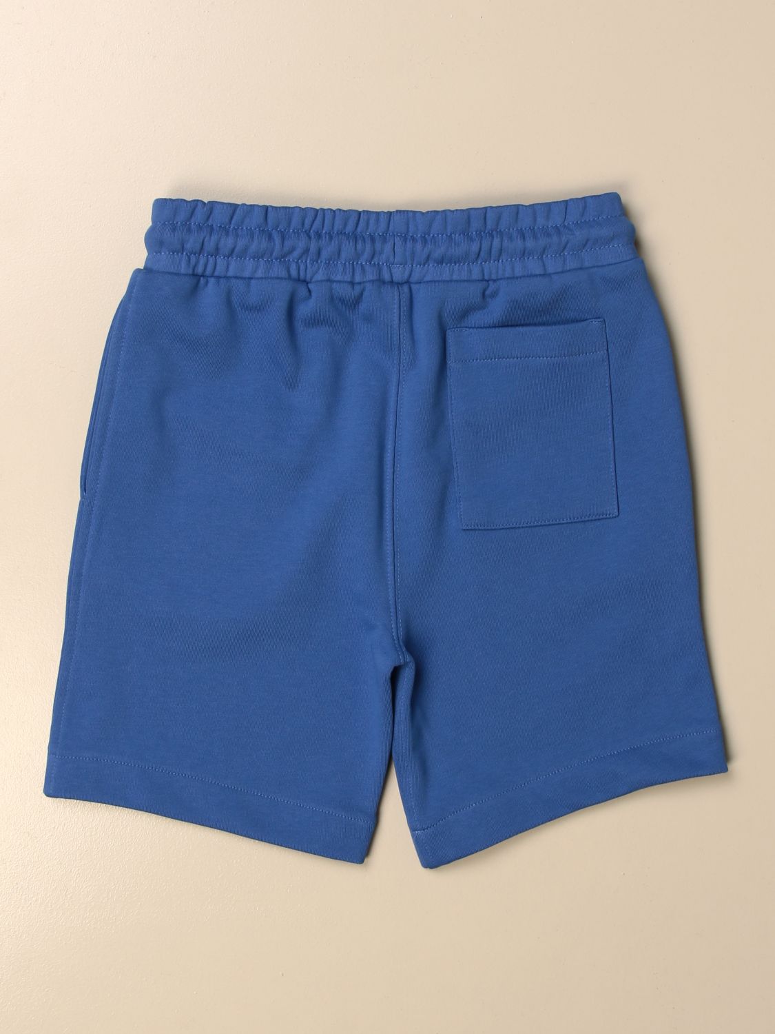 K-WAY: jogging shorts with logo - Royal Blue | K-Way shorts K111P3W ...