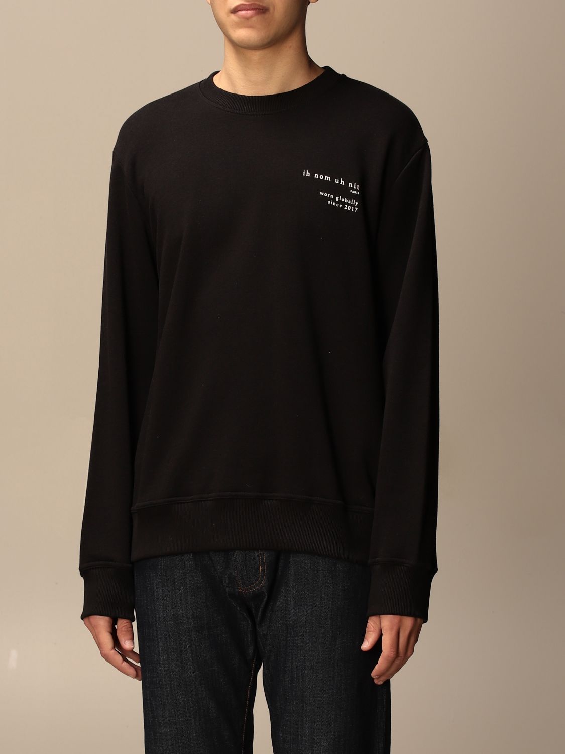 Sweatshirt Ih Nom Uh Nit: Ih Nom Uh Nit crewneck sweatshirt with big back print black 3