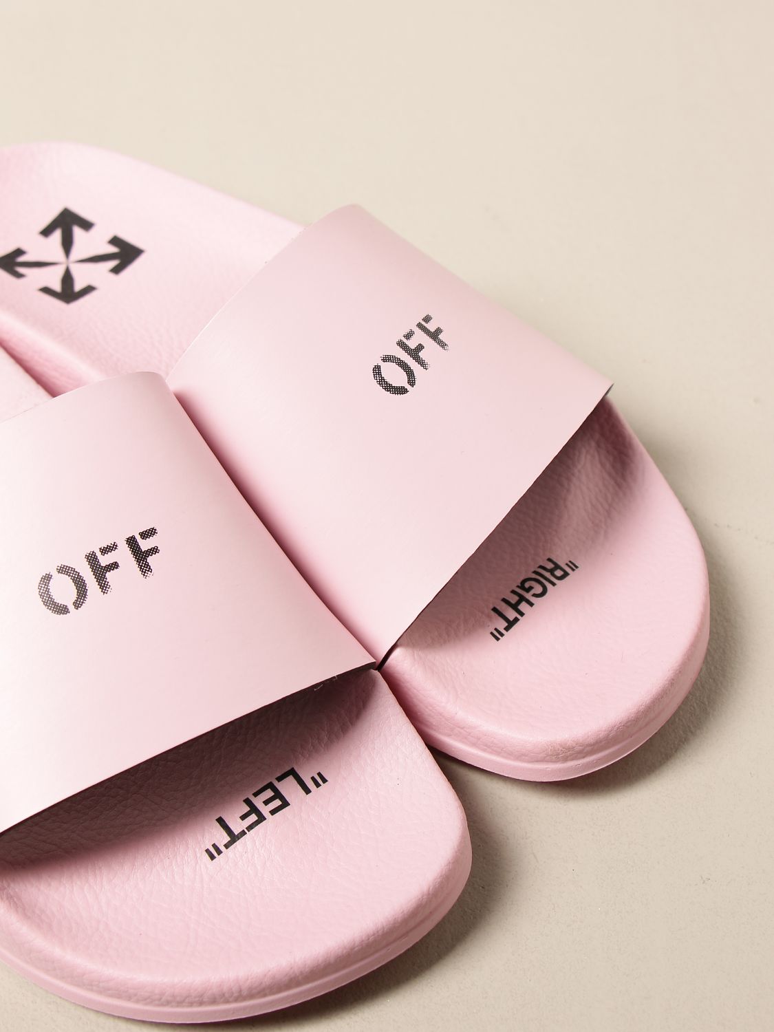 Off - White™ Pink Ombré Scuba Suede Sandals