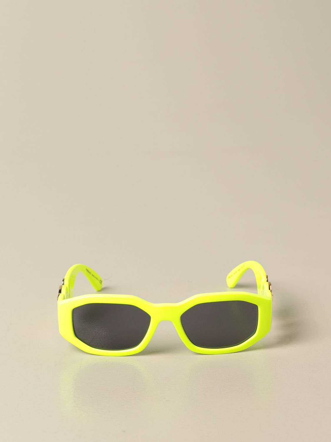 Glasses Versace: Versace sunglasses in acetate with a medusa head yellow 2