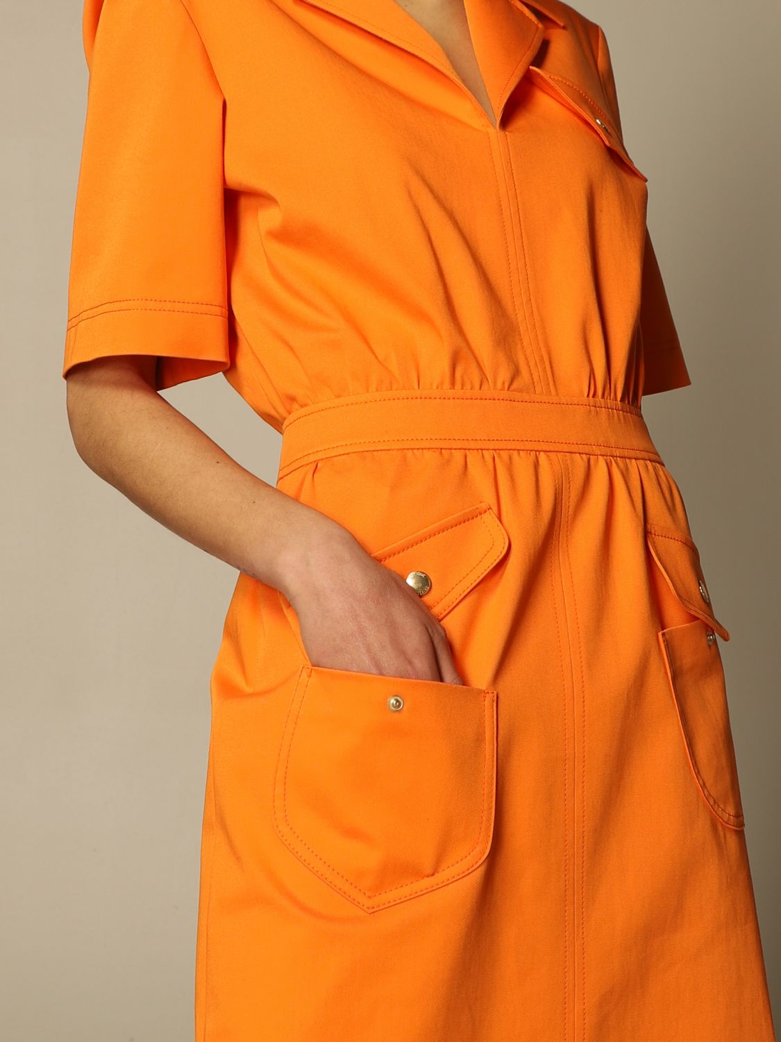 moschino orange dress