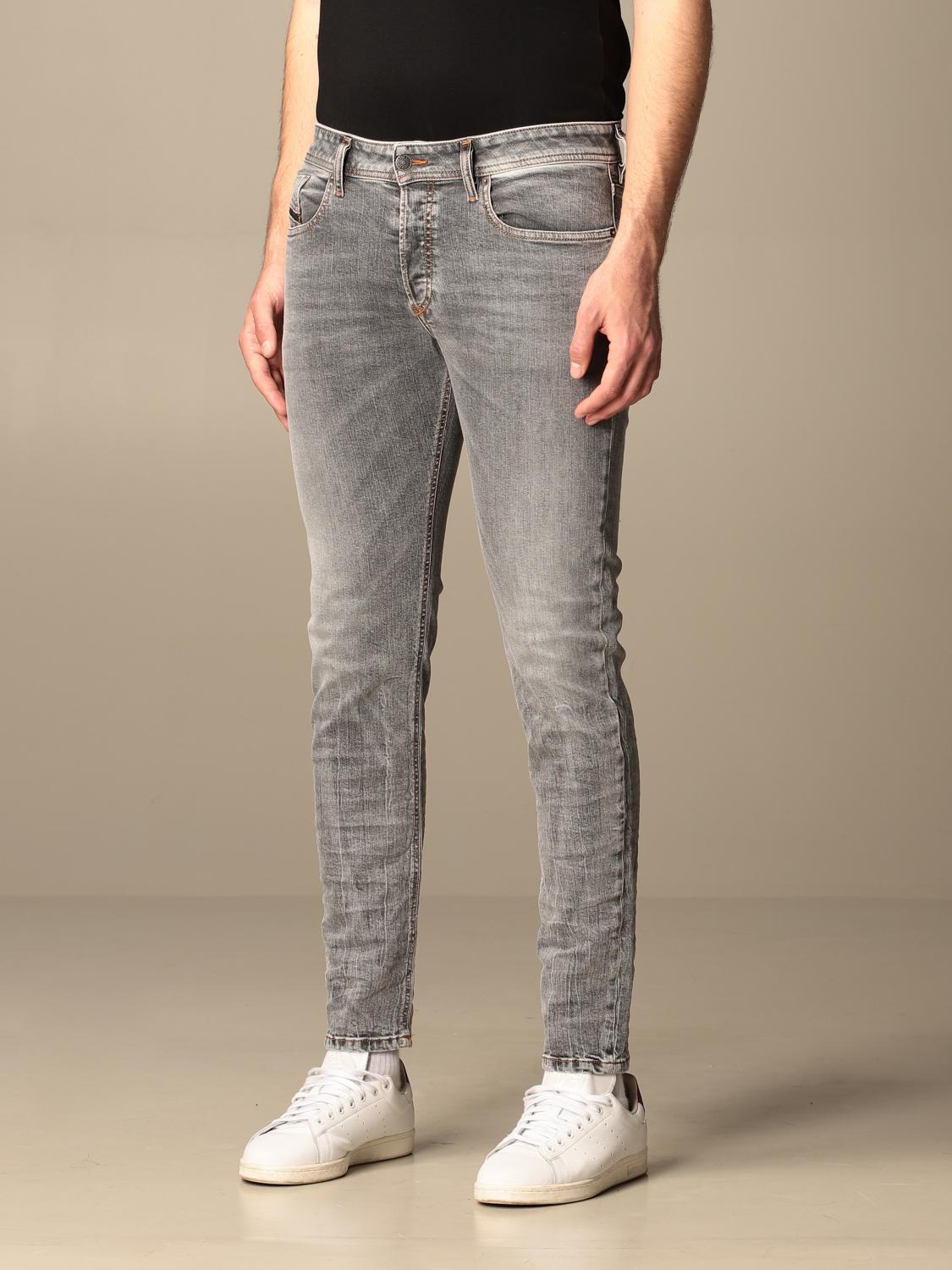 Diesel grey alys charcoal washed denim jeans Clearance