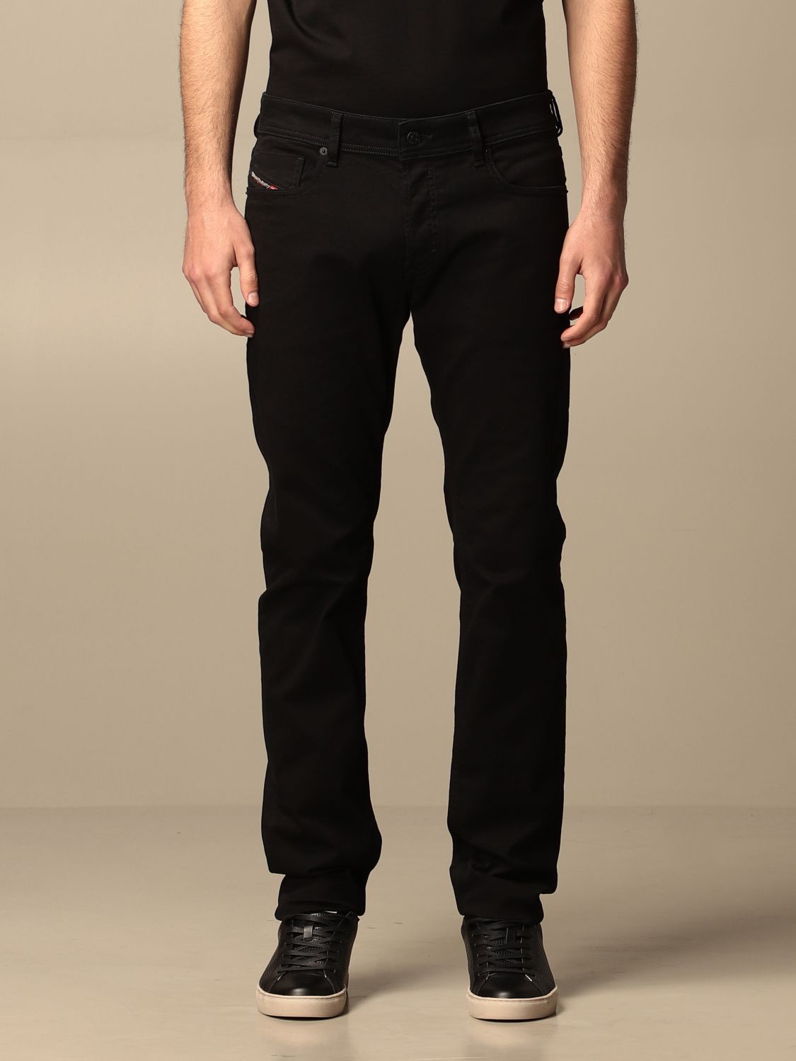 DIESEL: 5-pocket jeans - Black | DIESEL jeans 00SWJF 069EI online at ...