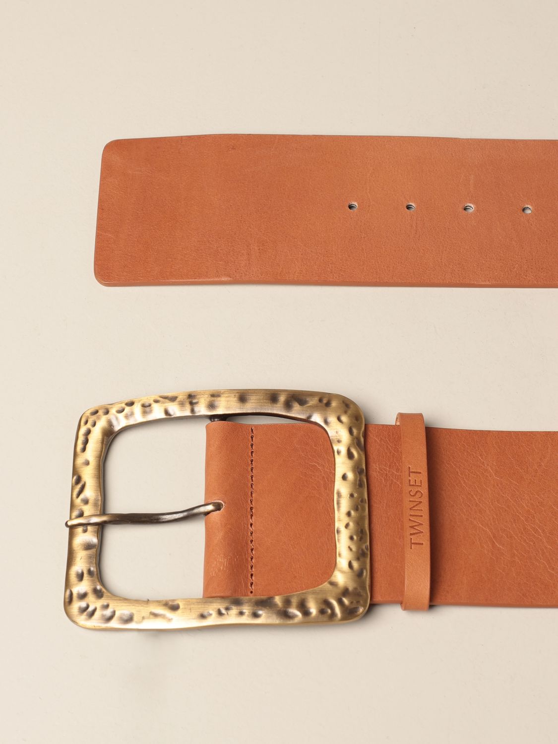 TWIN SET: Twin-set leather belt | Belt Twin Set Women Leather | Belt ...