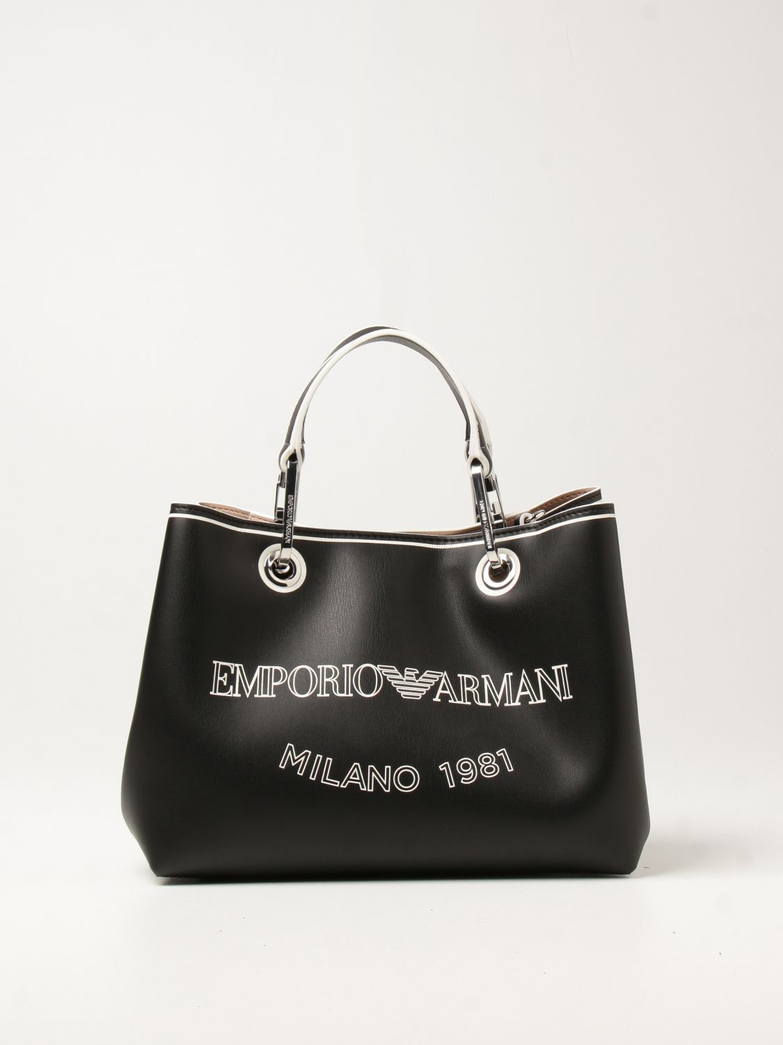 EMPORIO ARMANI: bag in synthetic leather | Tote Bags Emporio Armani ...