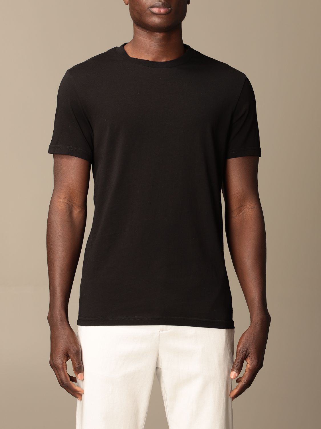 MANUEL RITZ: cotton t-shirt - Black | T-Shirt Manuel Ritz ...